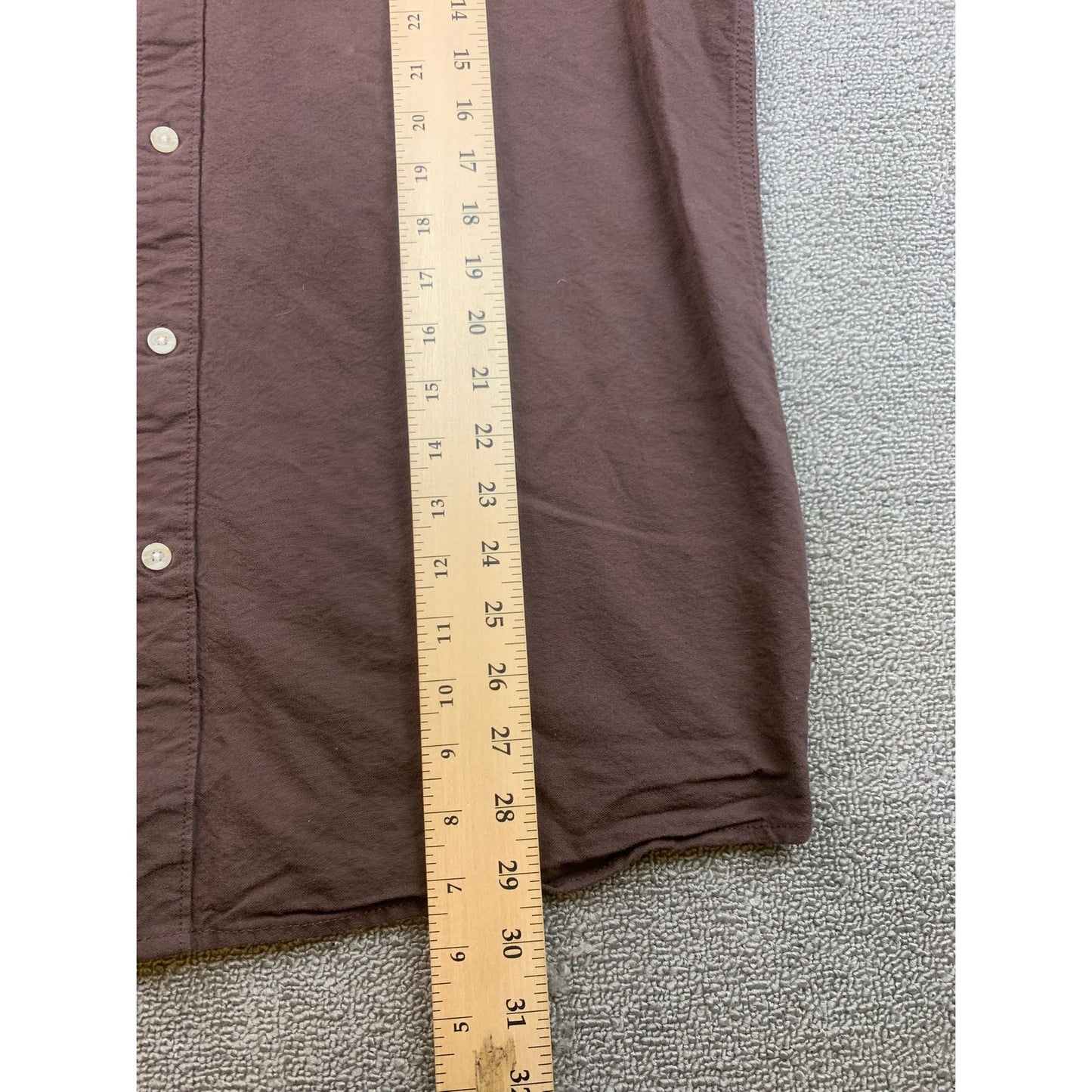 Volcom Men's XL Brown Classic Fit Long Sleeve Button Up Shirt Top