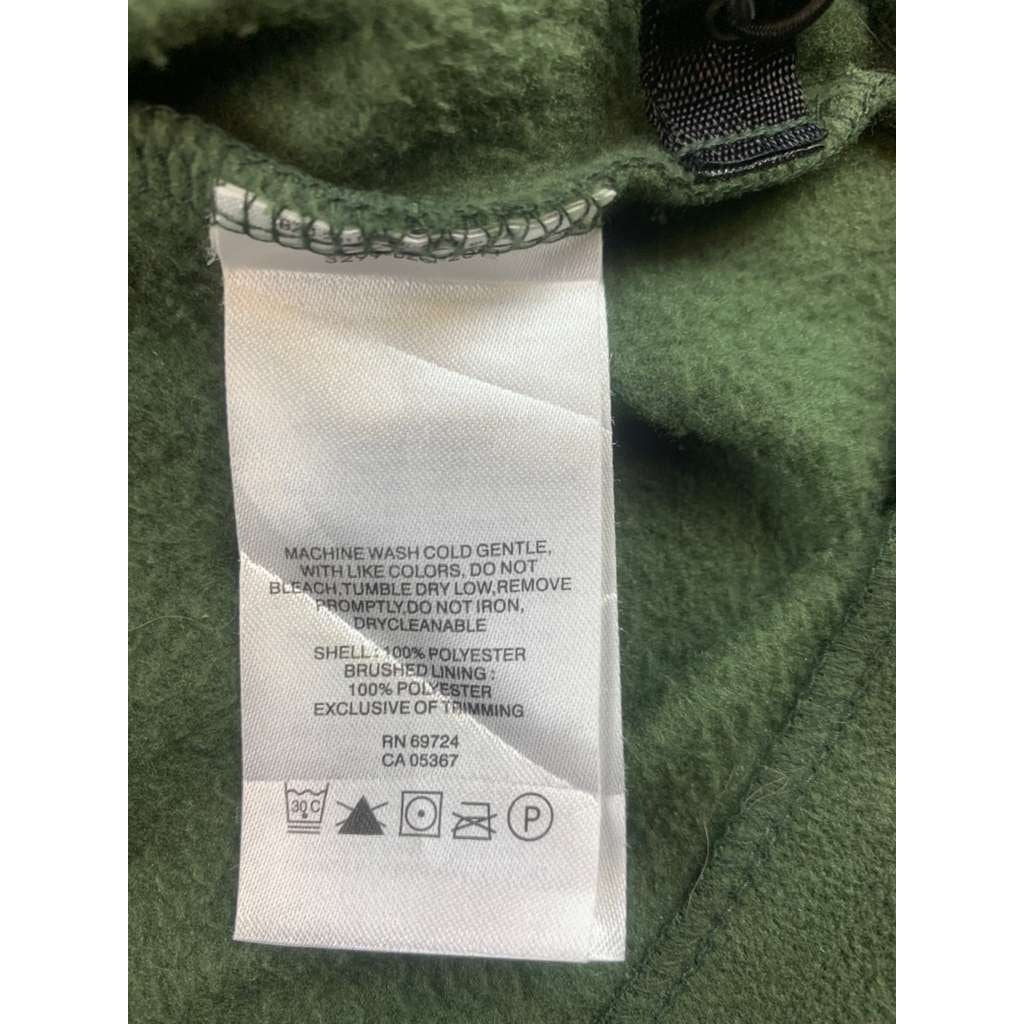 Columbia  Mens L Green Fleece Vest Full Zip Chest Pocket Hiking Outdoor