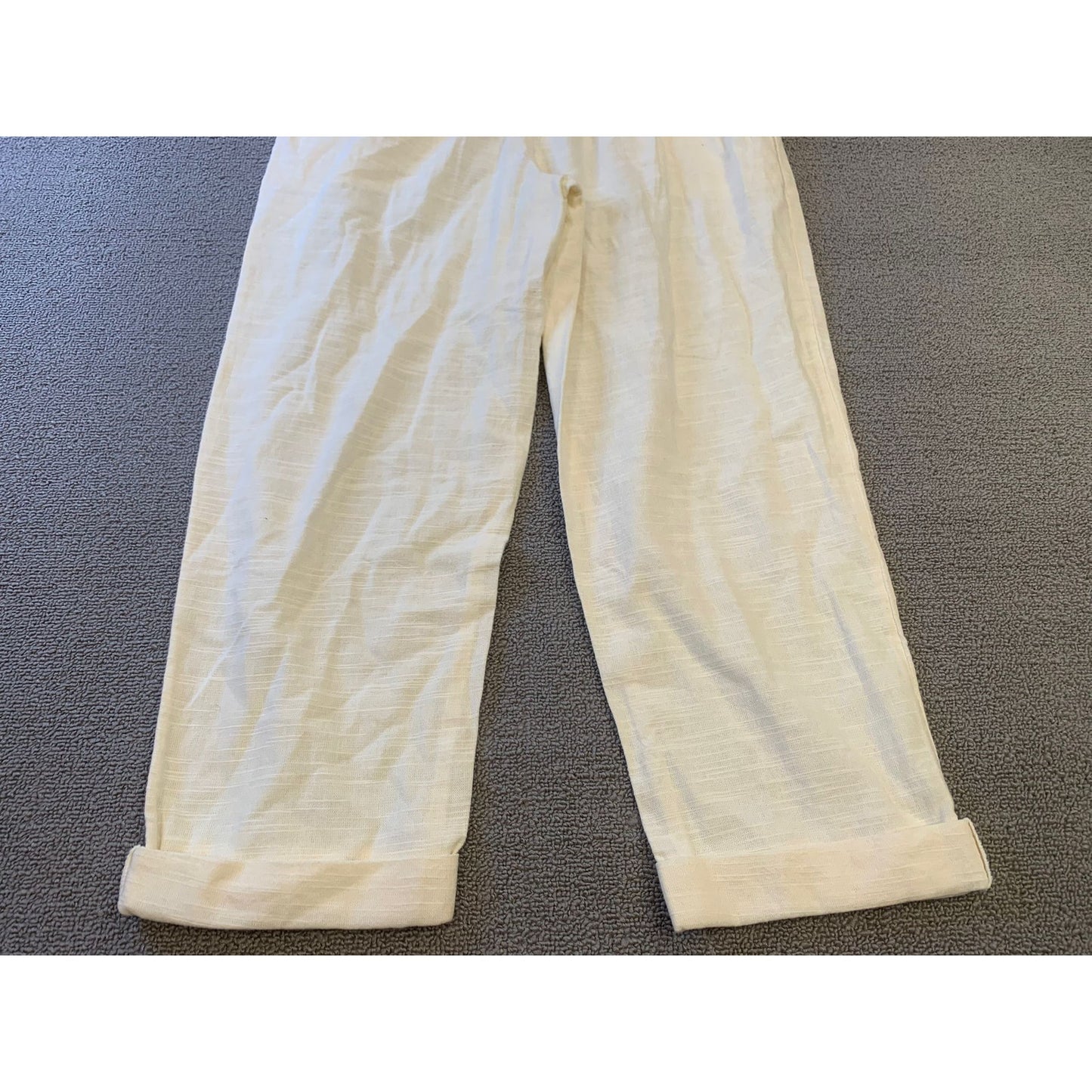L SPACE Female Medium White Cotton Havana Pants Light Summer