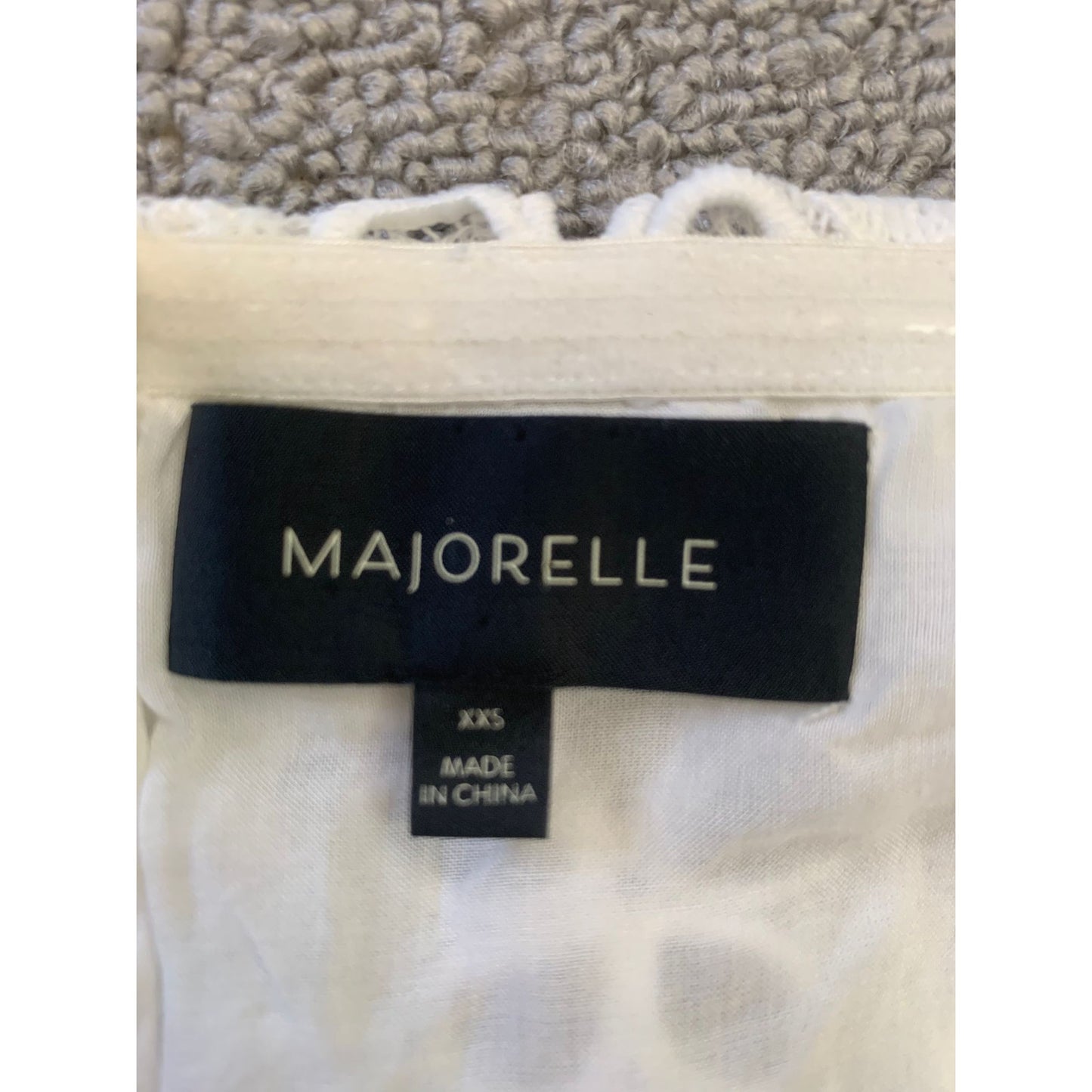 Majorelle Women's XXS White Floral Lace Neveya Crop Top