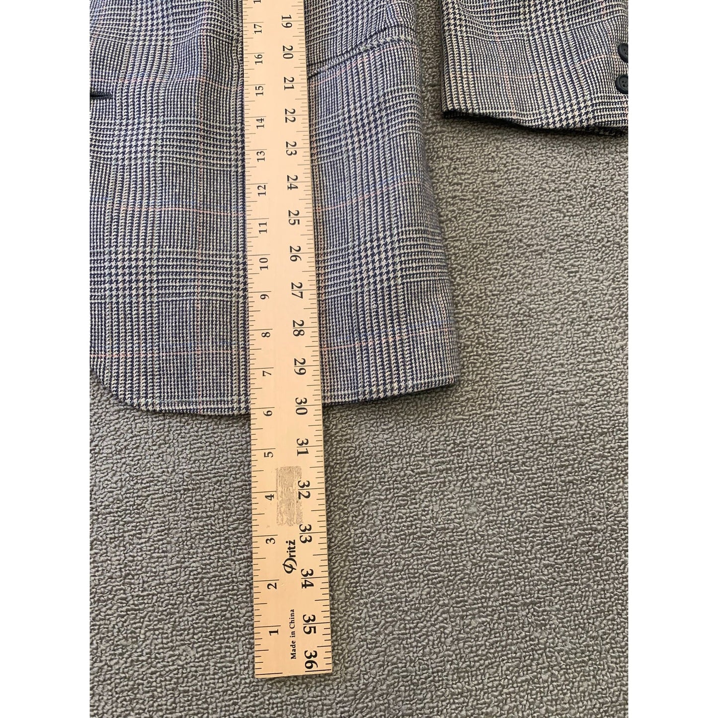Vintage Brooks Brothers 346 Men's 42R Beige Plaid Wool Sport Coat Blazer