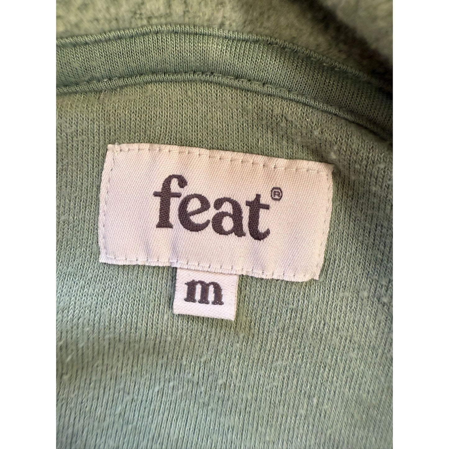 Feat Women's M Light Green Hoodie Sweatshirt Cozy & Comfort Wear
