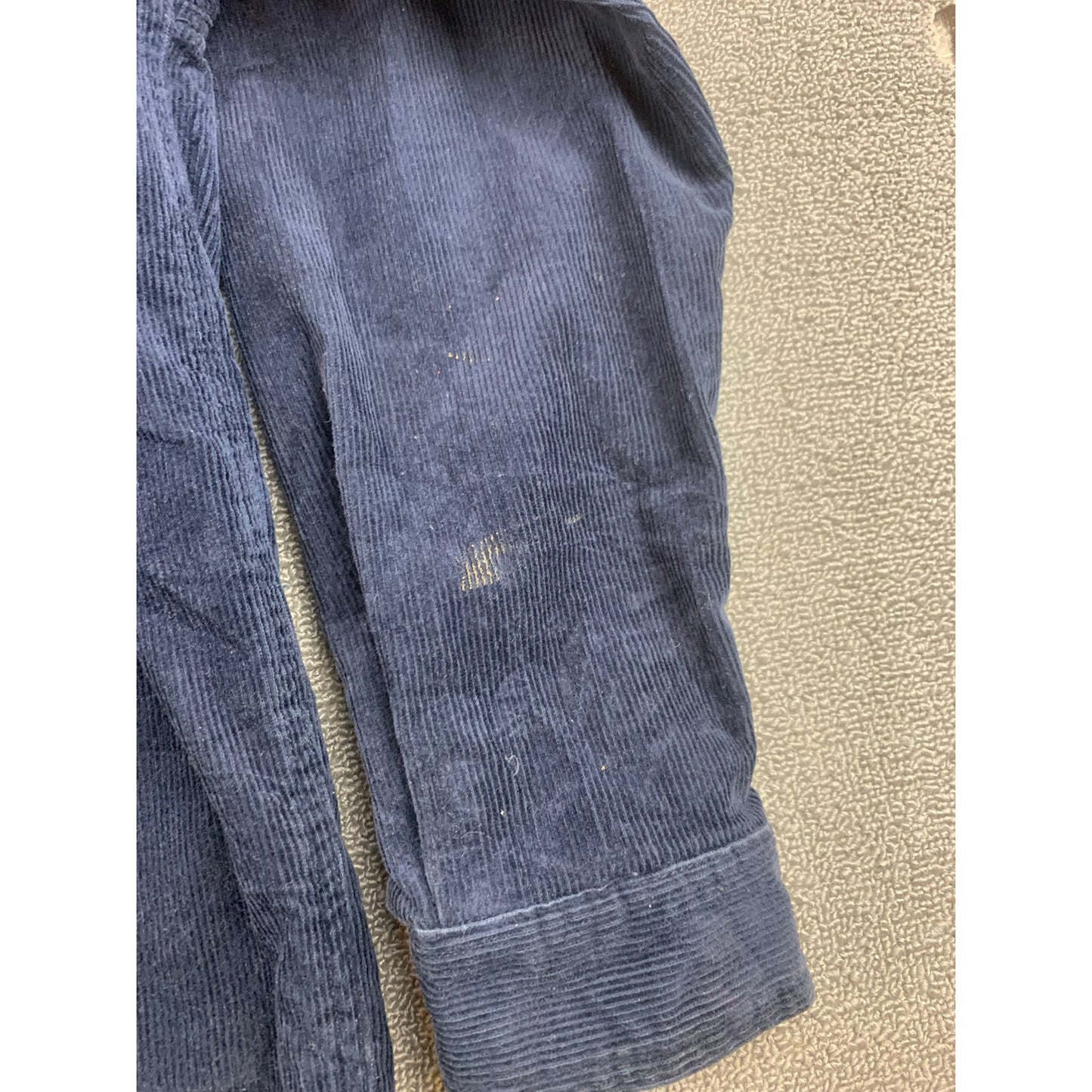 St. John's Bay Men's Large Dark blue corduroy half zip jacket with 2 pockets