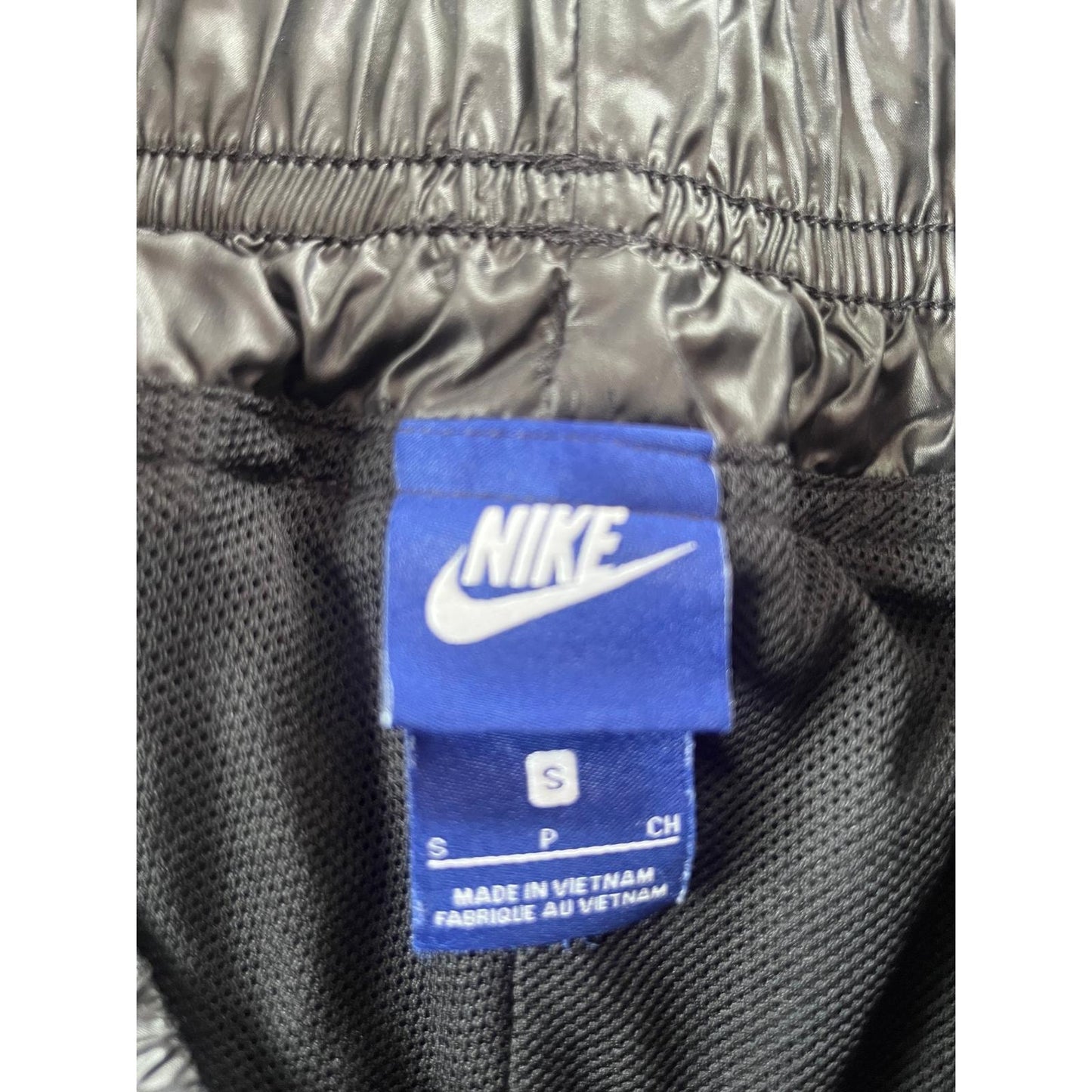 Nike Windbreaker Pants Women S Black Nylon Swoosh Logo Joggers Track