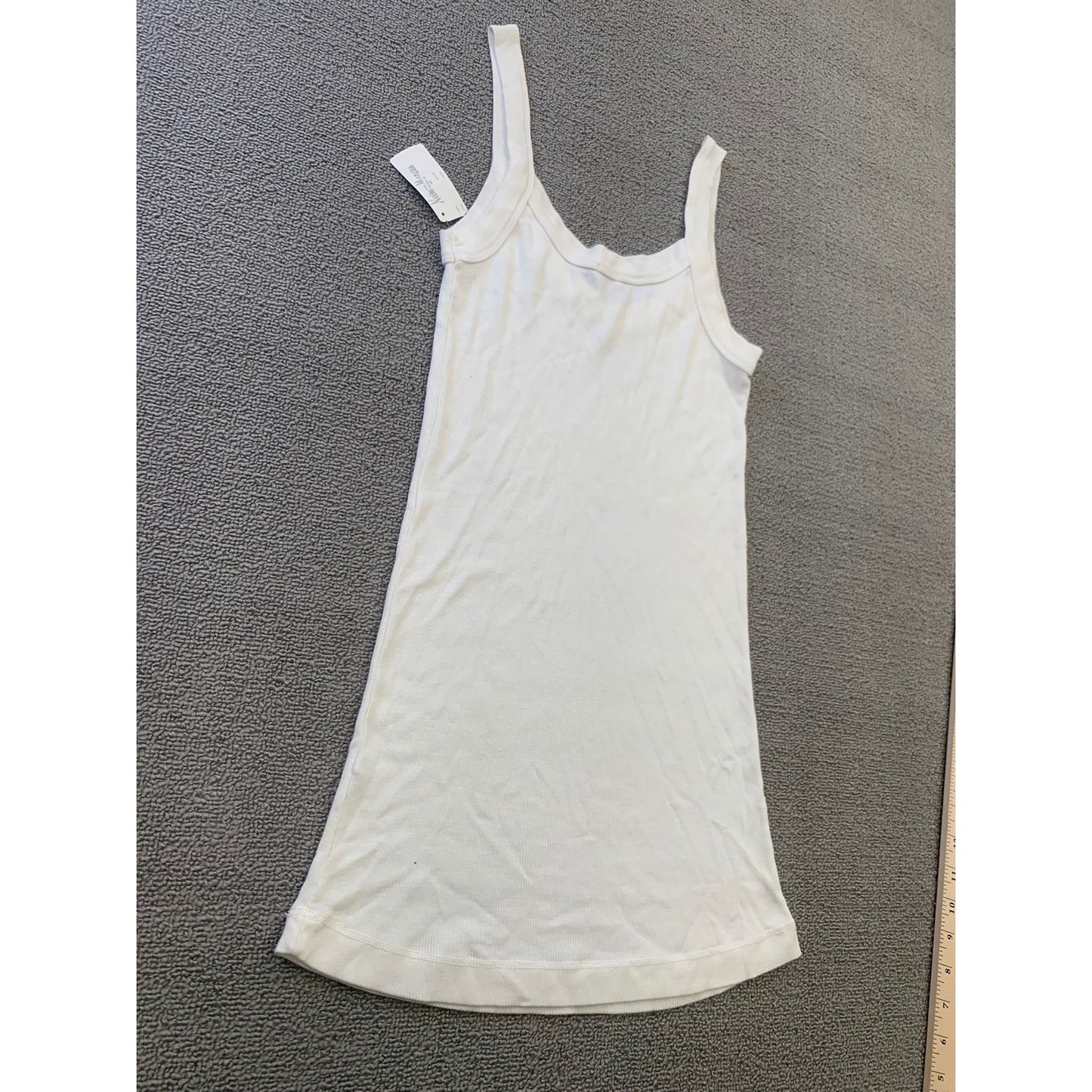 Splendid Women's Large White Ribbed Tank Top Sleeveless Shirt