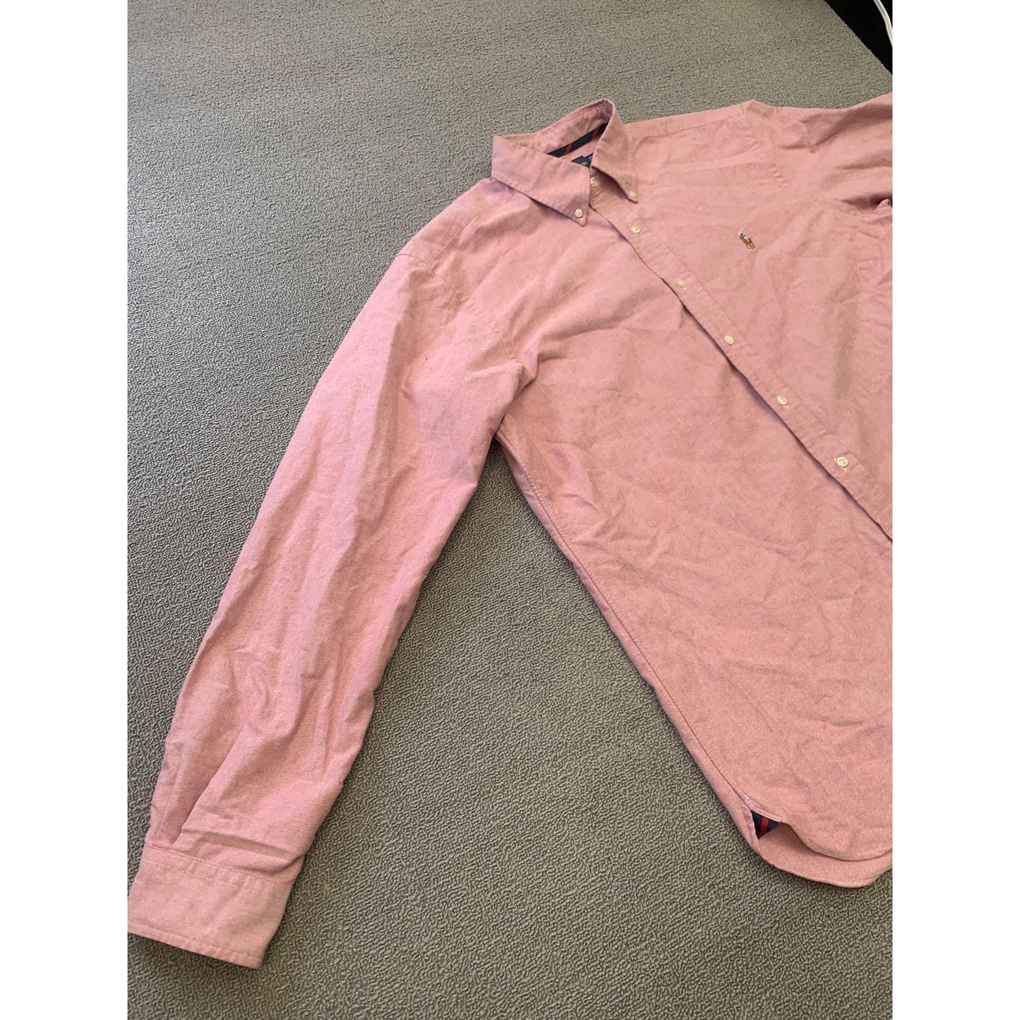 Ralph Lauren Men Large Red Classic Fit Button-up Shirt