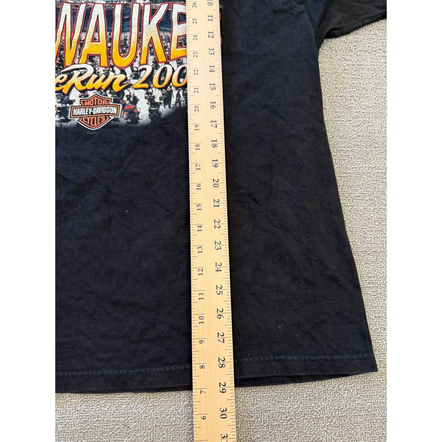 Harley-Davidson Men's XL Milwaukee HomeRun 2000 Graphic T-Shirt W/ Hole