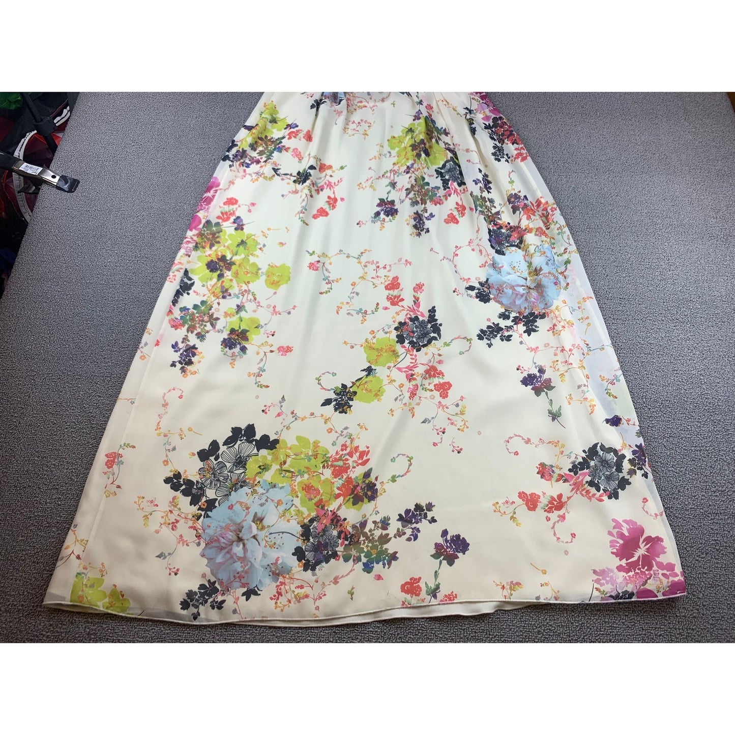 TED BAKER Cream Attavia Summer Bloom Print Maxi Size Small