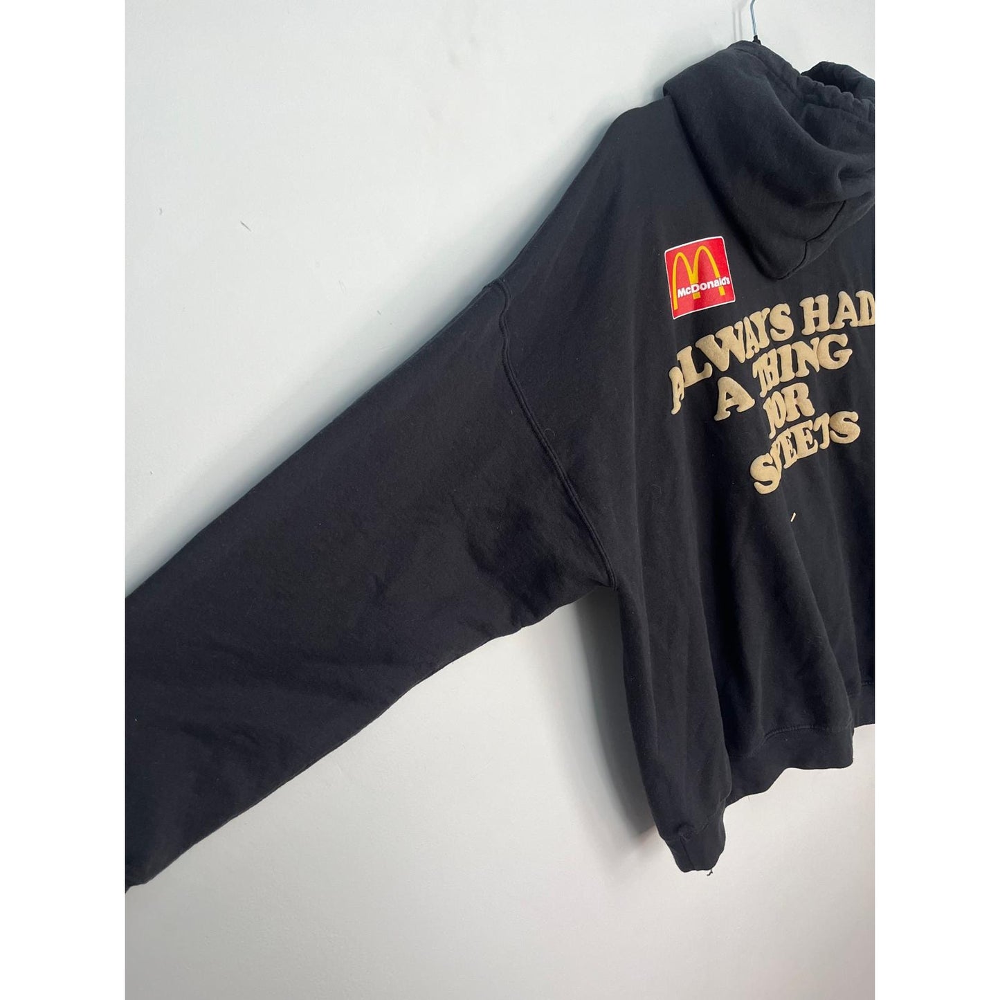 Cactus Jack Travis Scott McDonalds Hoodie Men XL Black Apple Pie Graphic