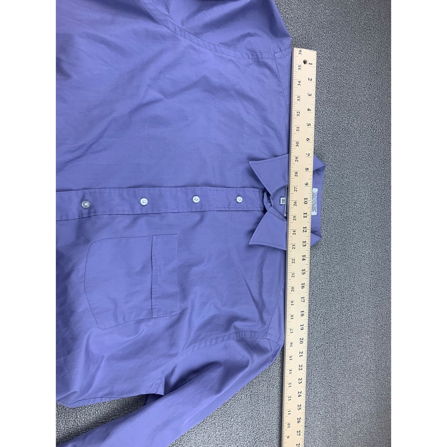 Yves Saint Laurent Men's 16.5 32/33 Purple Dress Shirt Long Sleave
