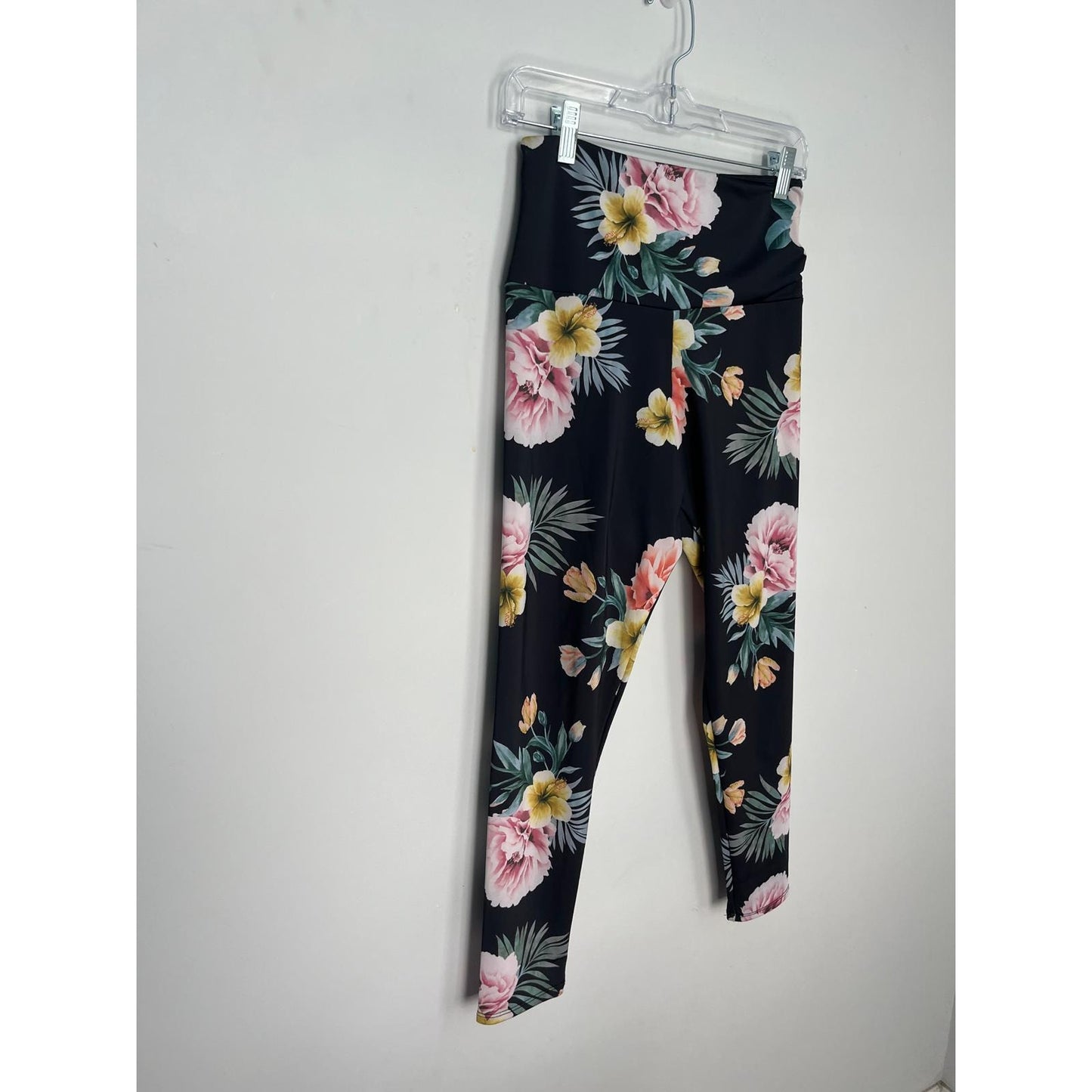 Onzie Floral Leggings Women M/L High Waist Yoga Activewear Summer