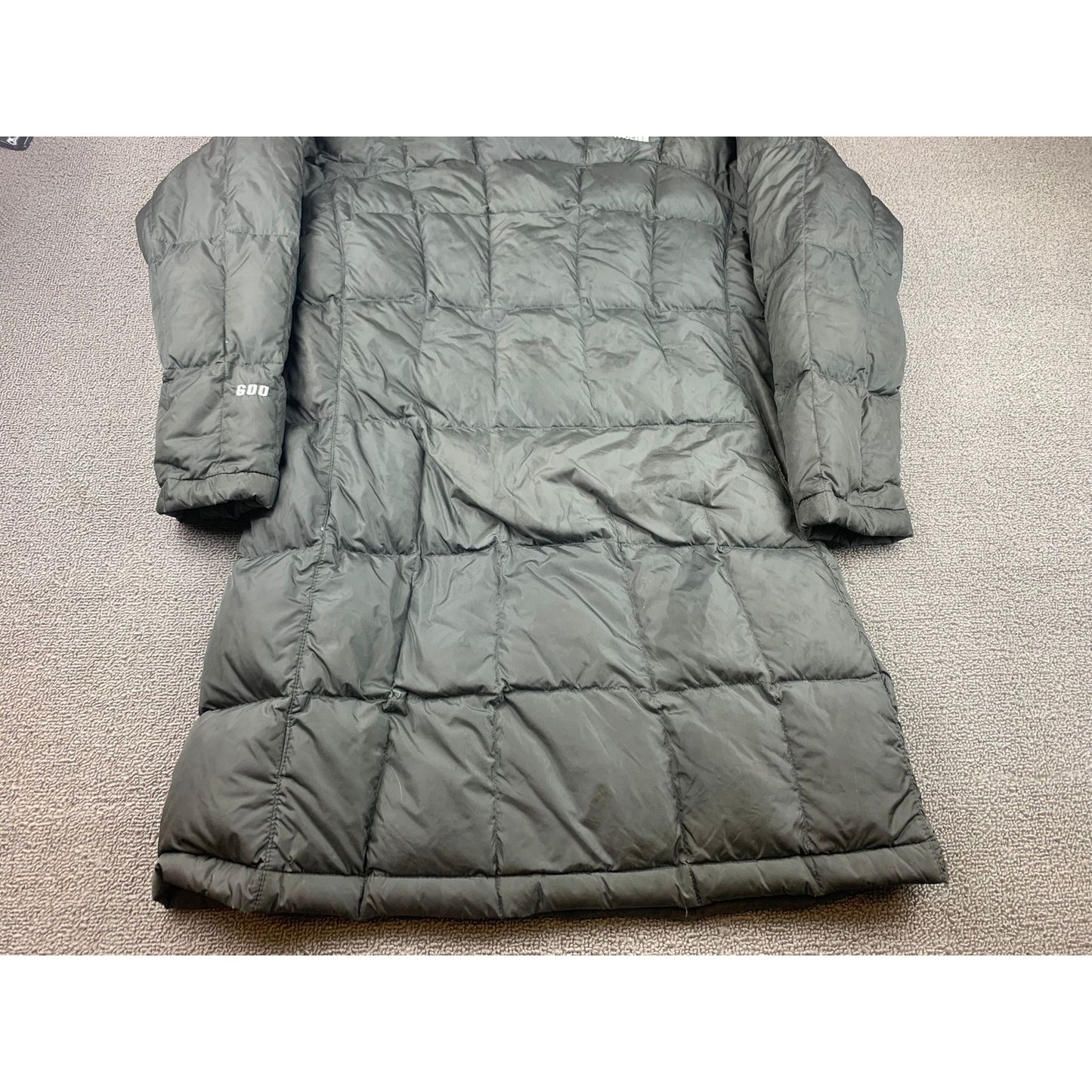 The North Face 600 Womens XS Black Hooded Parka Puffer Down Coat Jacket