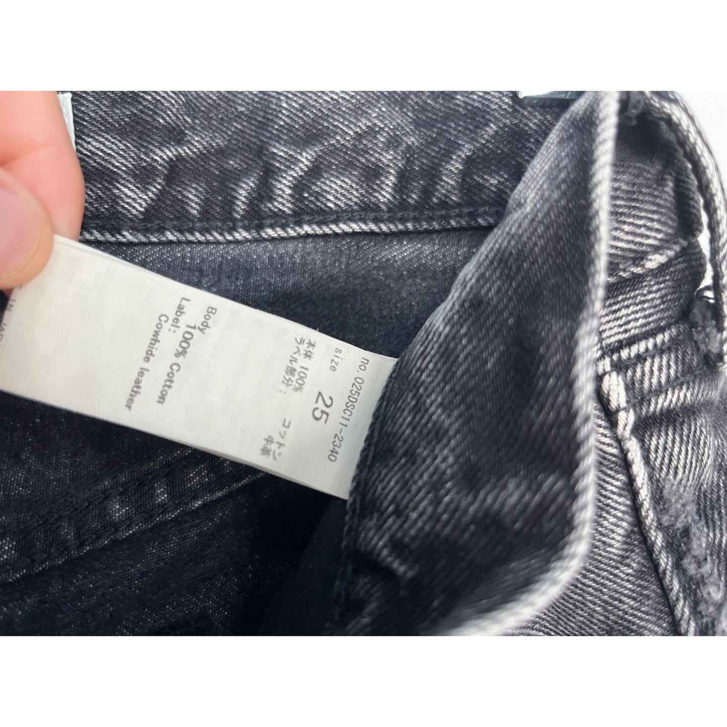 MOUSSY Vintage Denim Shorts Women 25 Black Distressed Raw Hem High Rise