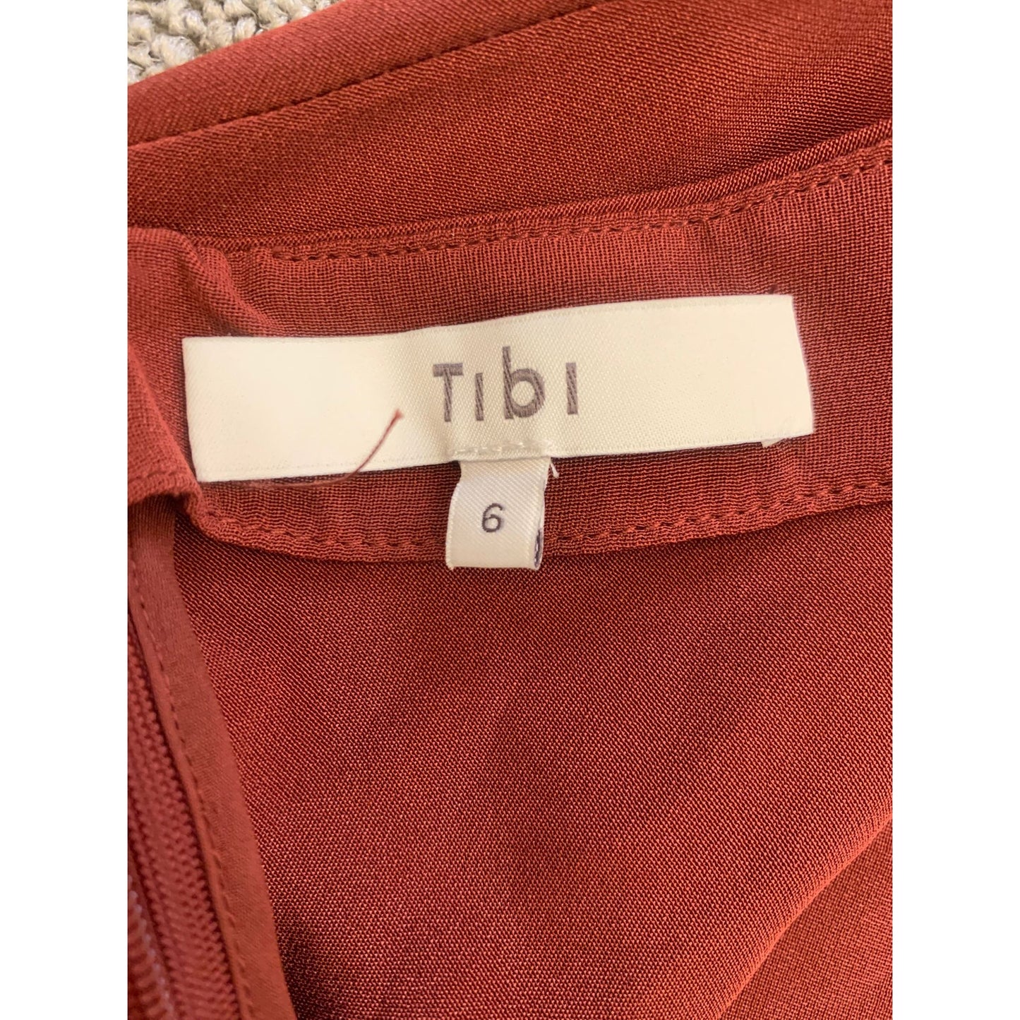 TIBI Women Size 6 Burgundy Pink Midi Dress