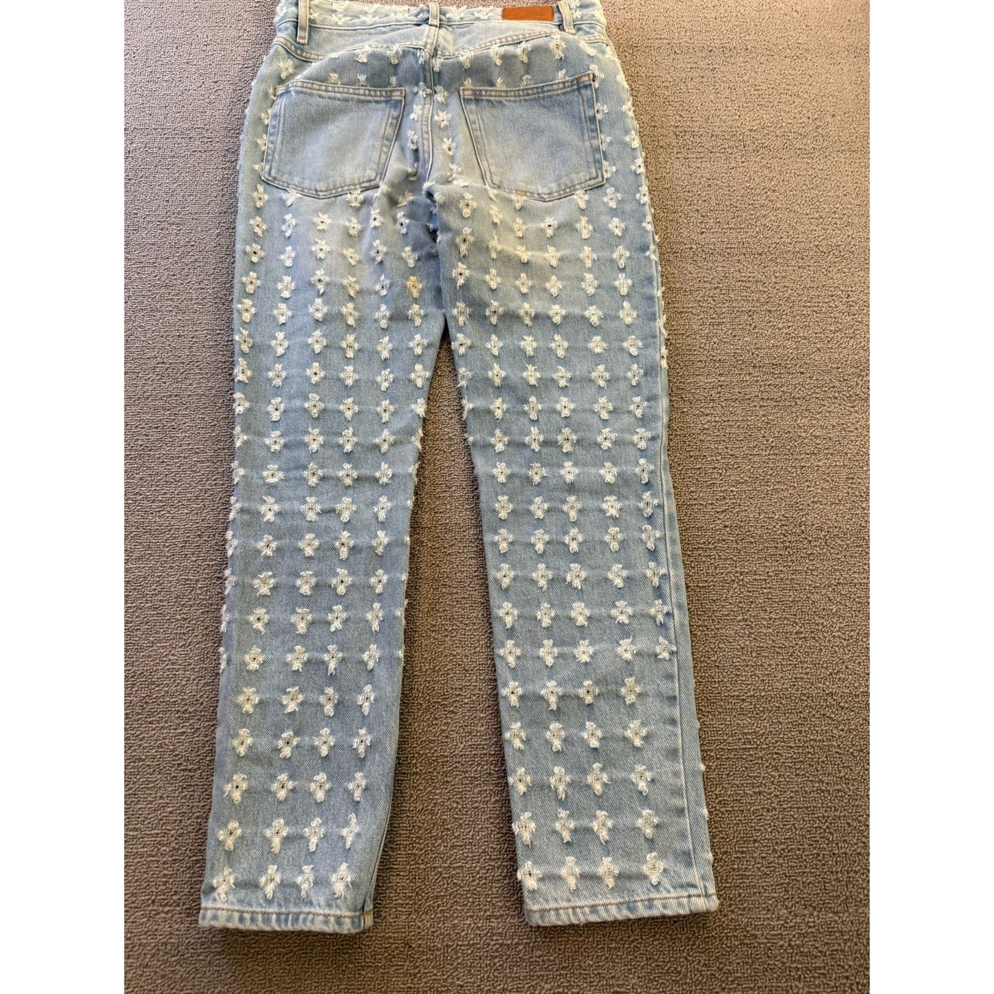 Isabel Marant Etoile Size 34 Womens Light Wash Floral Jeans