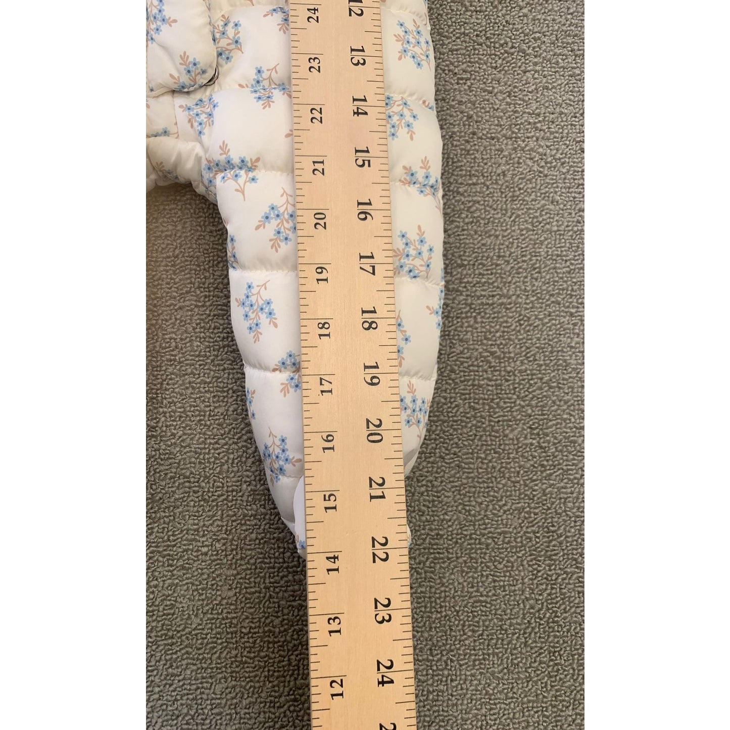 Nicole Miller Baby 3/6M White Floral Ruffle Baby Snowsuit Bunting