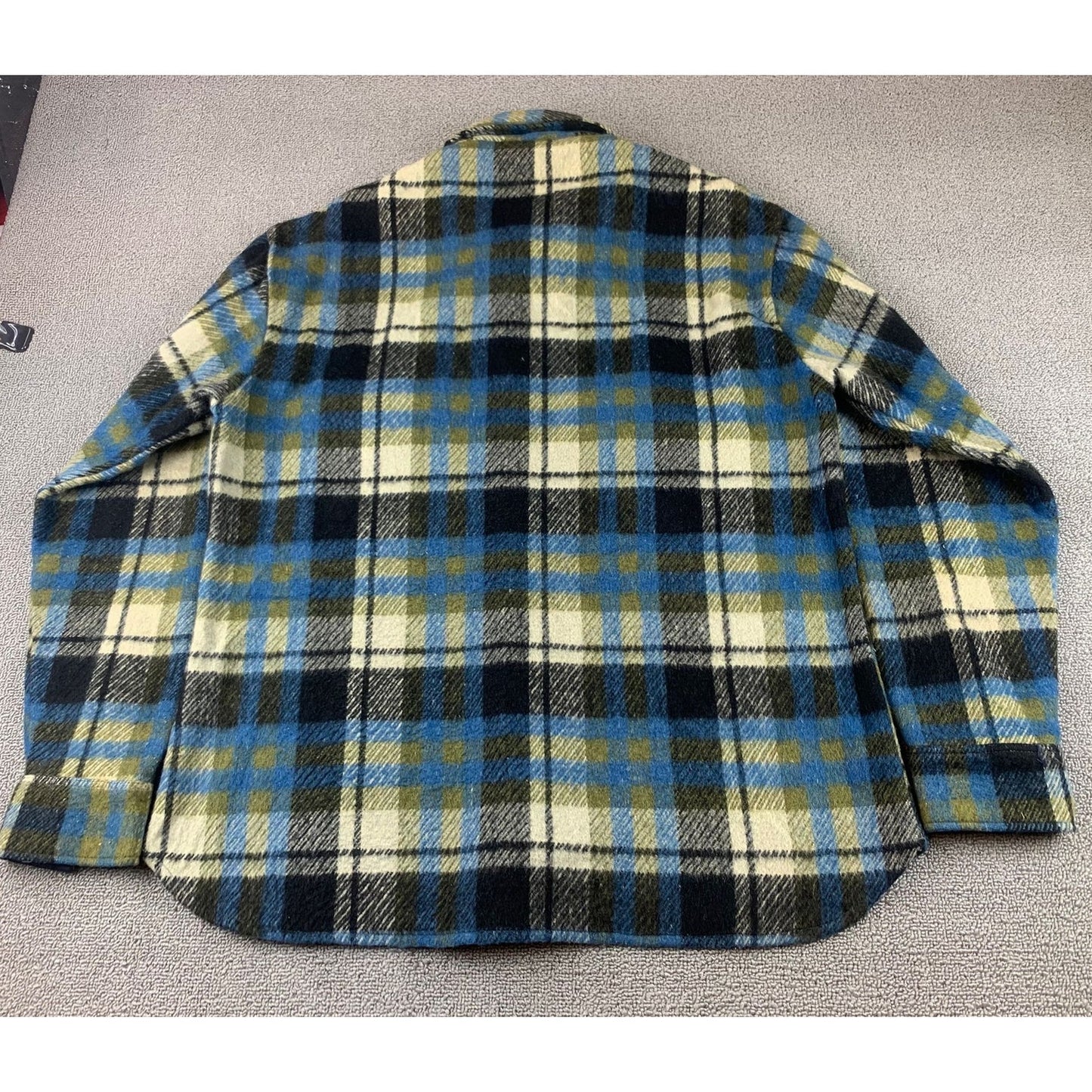 Vintage C.P.O Flannel Heavyweight Men’s Large Korea Made Wool Blend Shaket