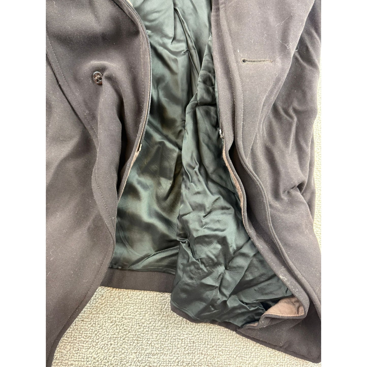 Ermenegildo Zegna Soft Men's Overcoat 48 Brown Made in Italy Cupro Viscose Coat