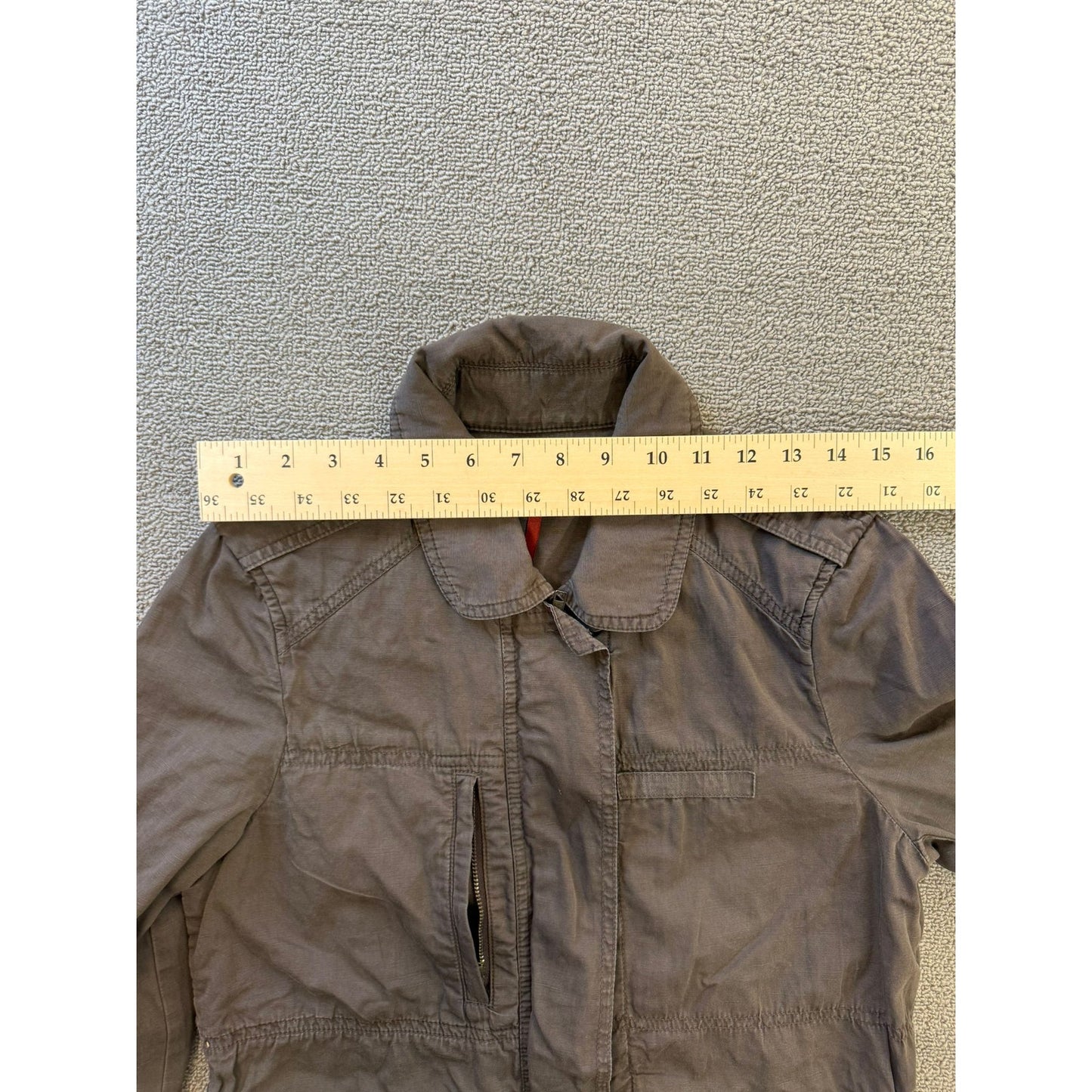 Comptoir des Cotonniers Women's 38 Brown Khaki Utility Field Jacket