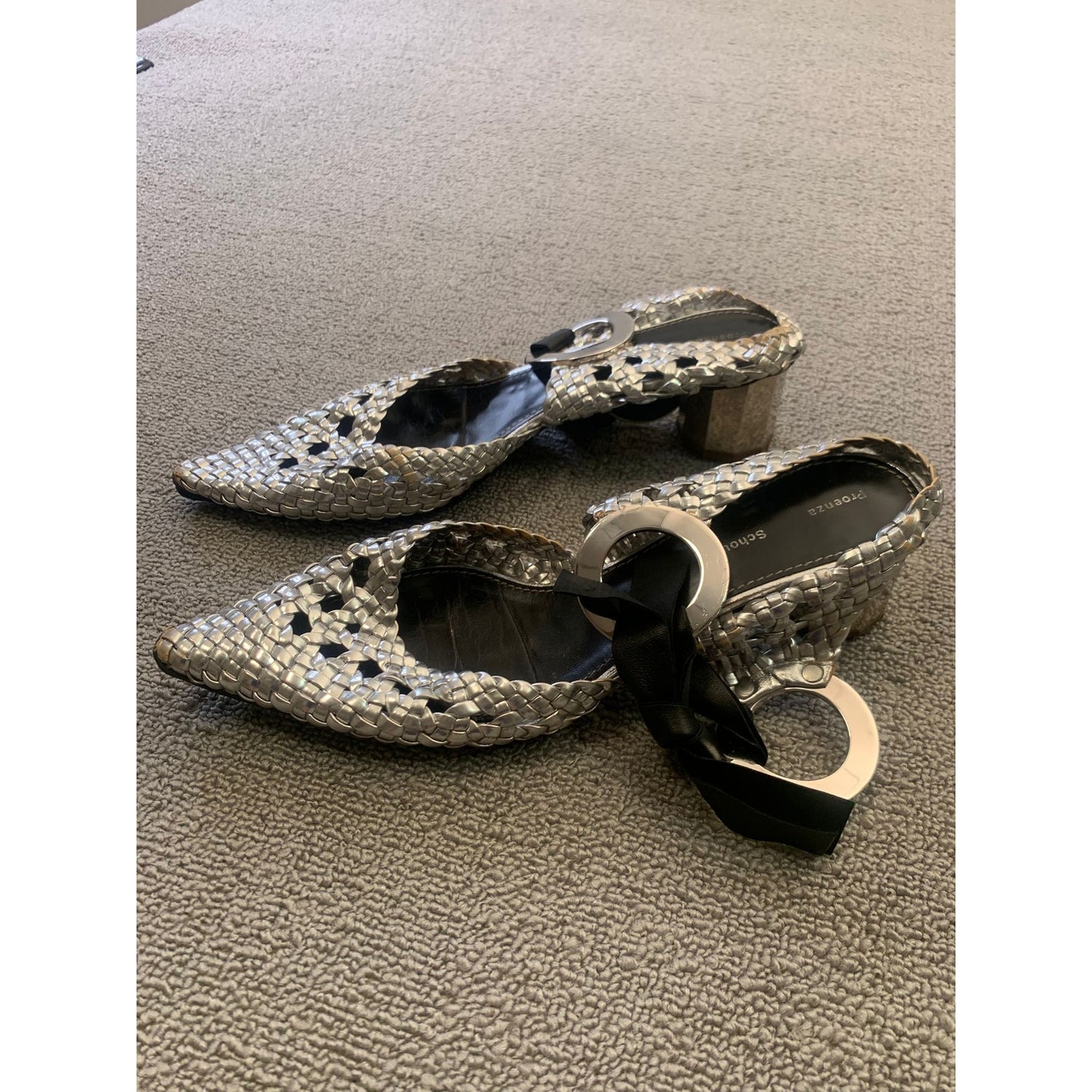 PROENZA SCHOULER Women 40.5 Silver Heel Shoes