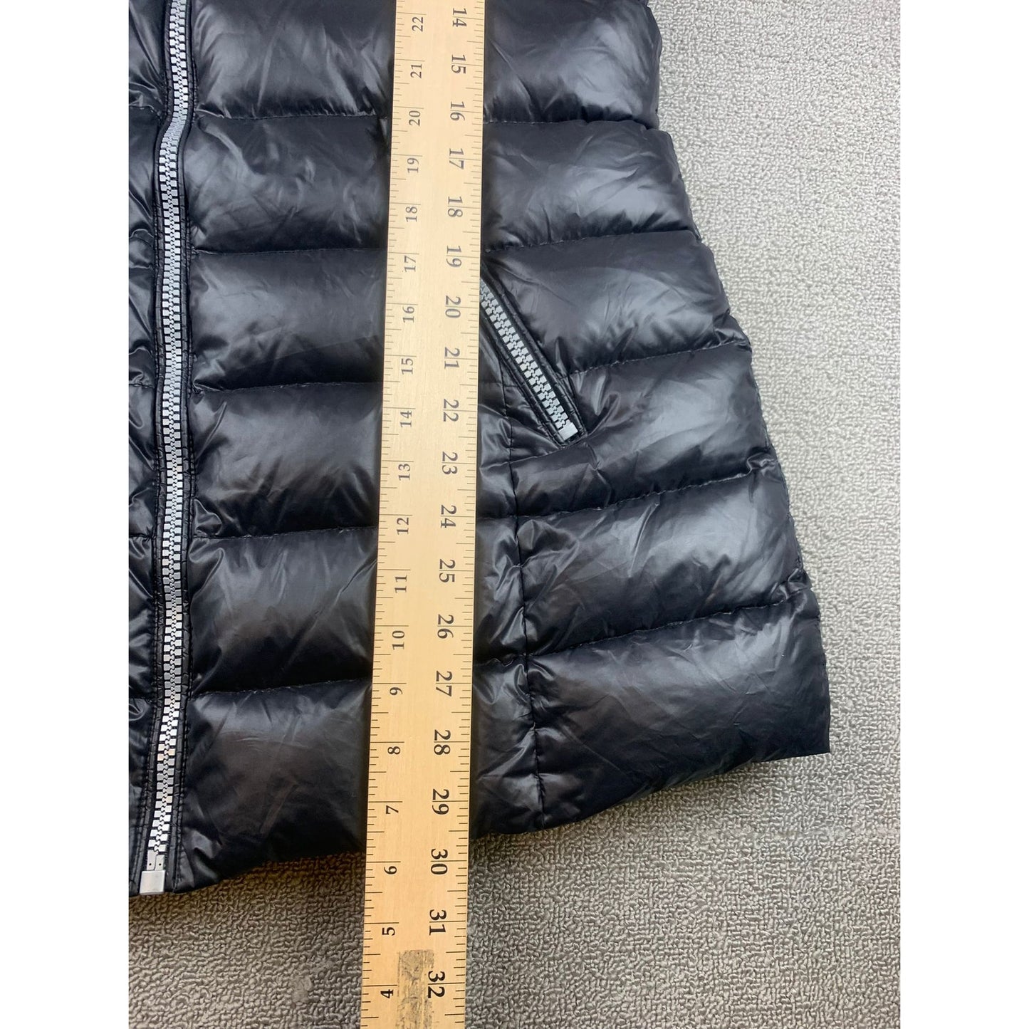 Karl Lagerfeld Womens Medium Black Down Puffer Jacket