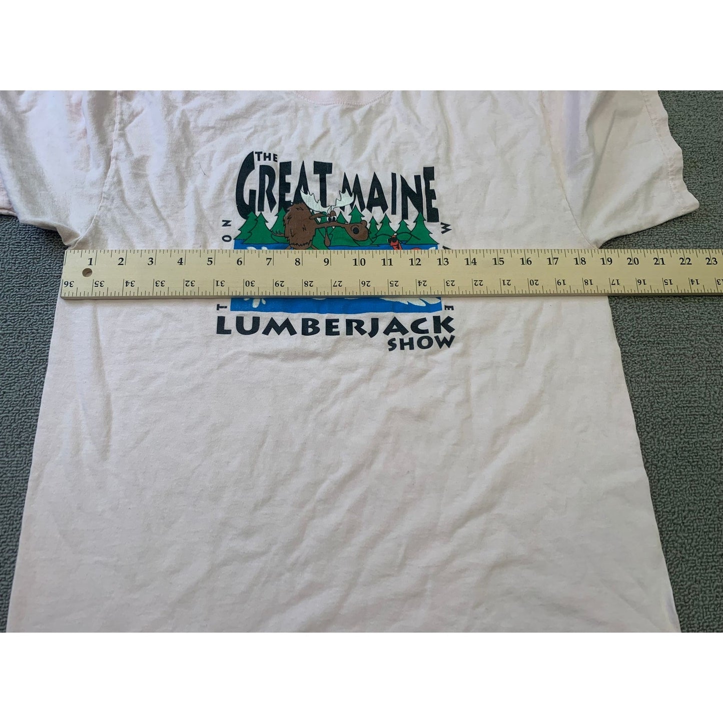 Port And Company Men Medium Pink The Great Maine Lumberjack Show T-Shirt