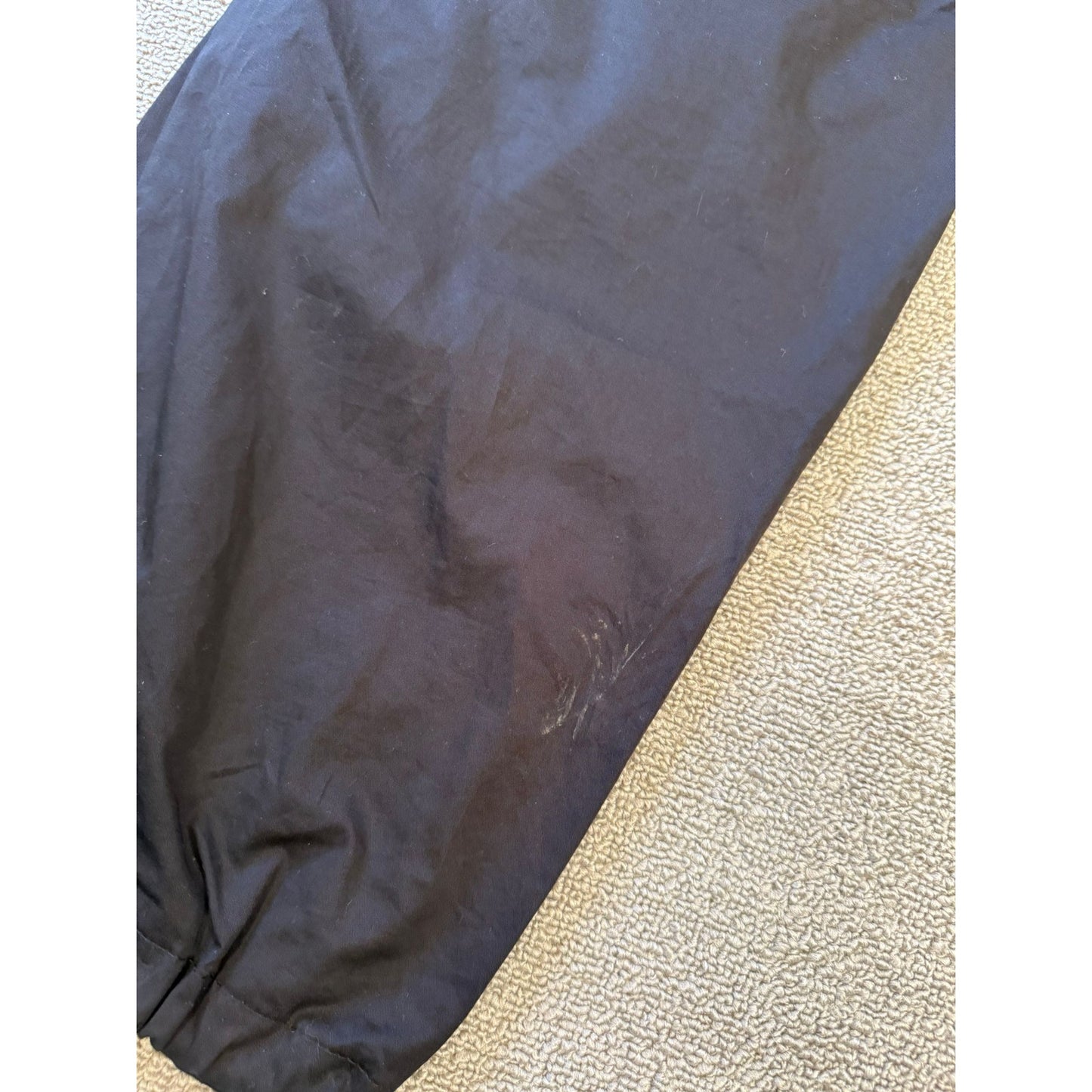 ZARA Women's Parachute Cargo Pants XS Black Wide Leg Drawstring Streetwear