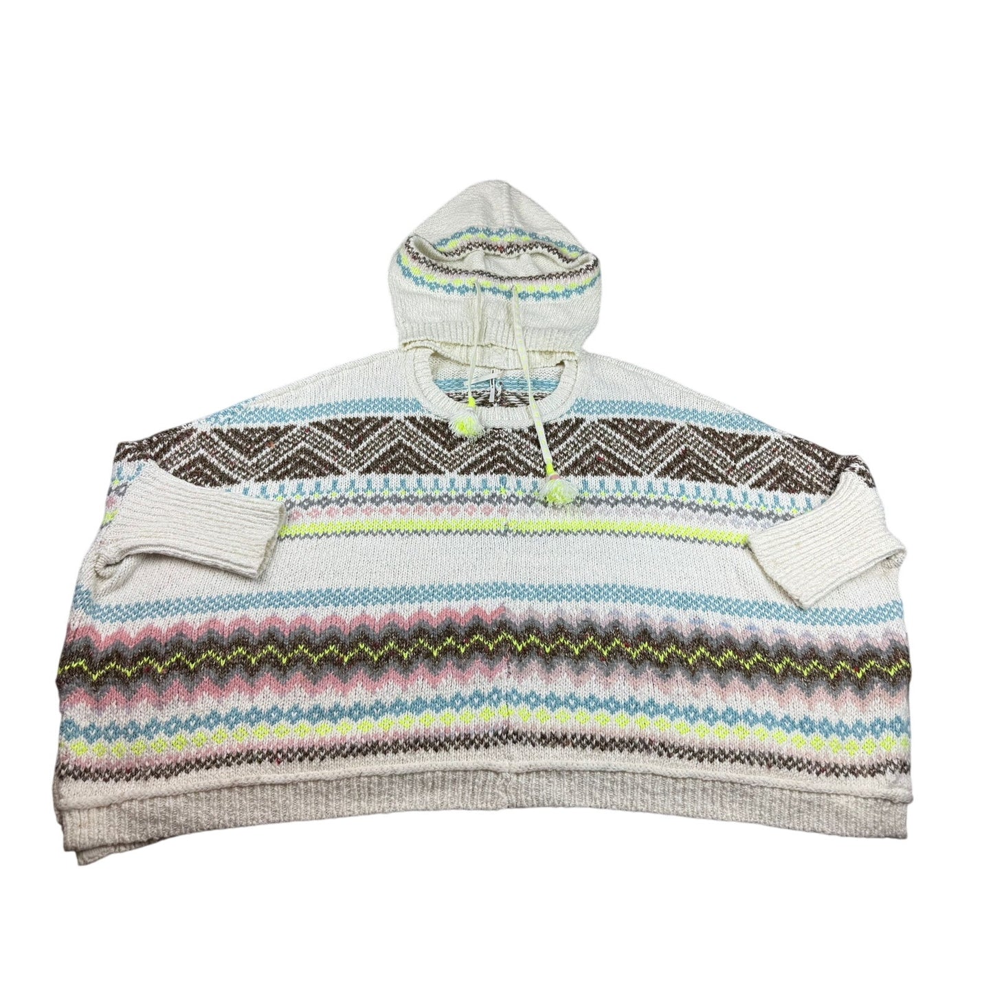 Anthropologie Women's XS/S Multi Color Removable Hooded Sweater