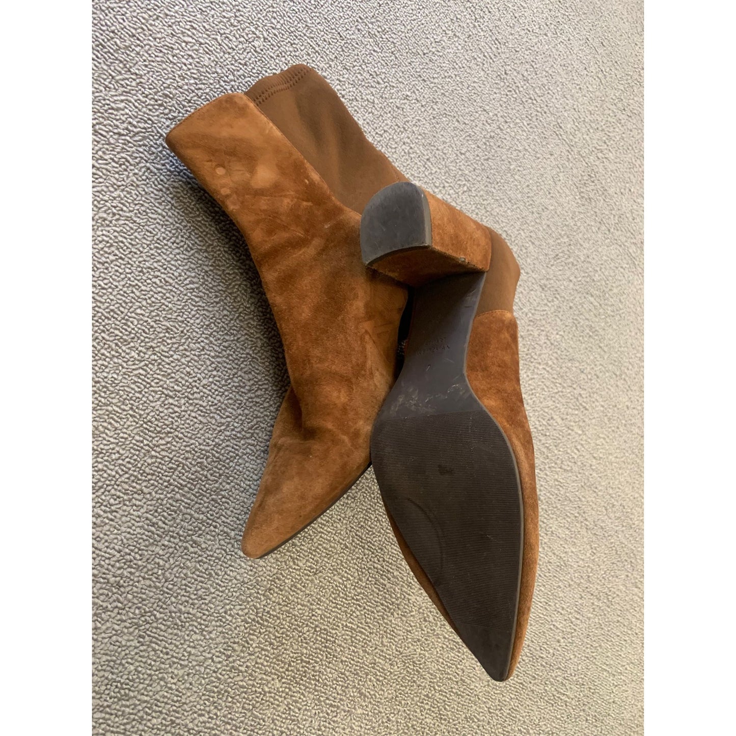 LONNIE Stuart Weitzman Women 7 Brown Suede Ankle Boots
