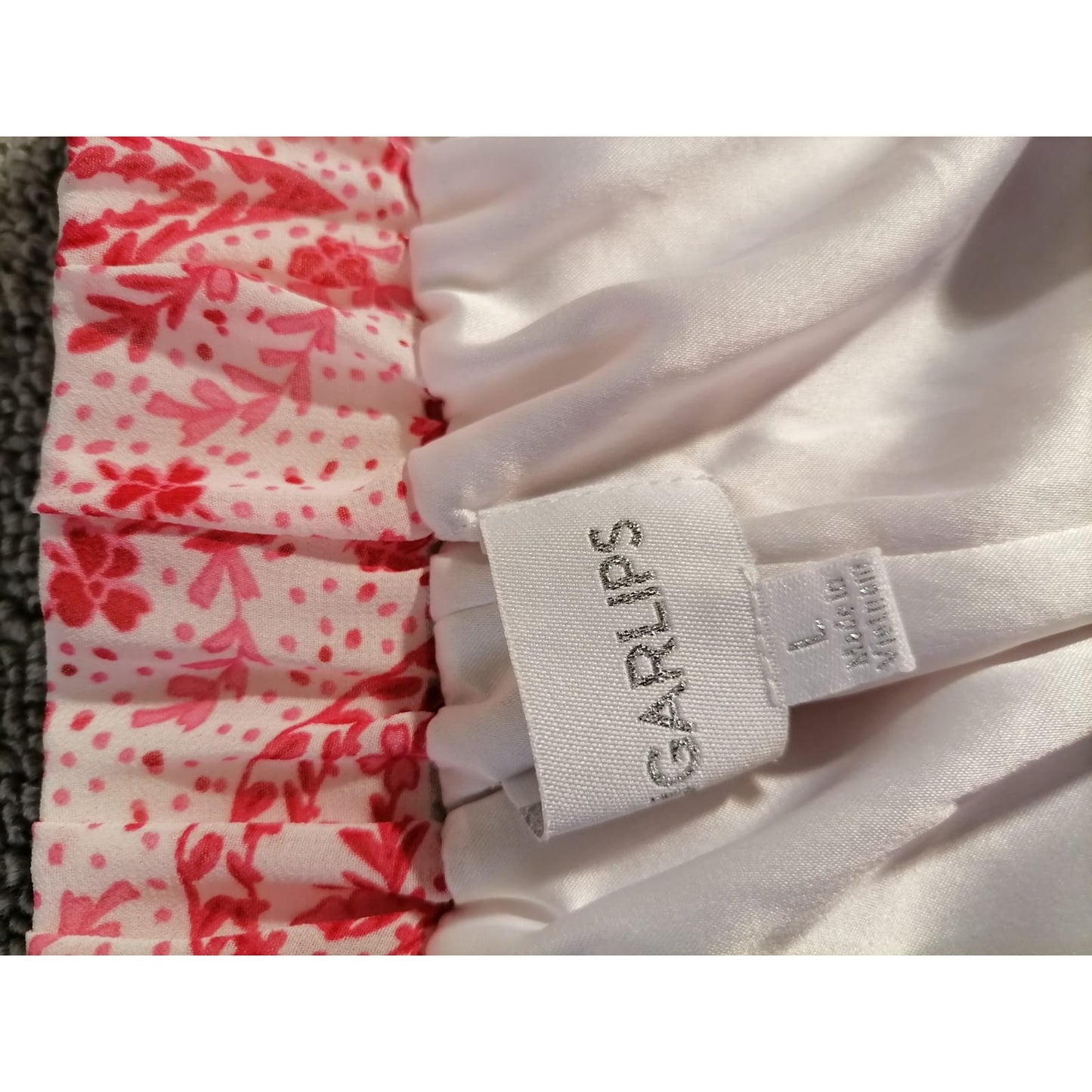 SUGARLIPS Large Female Pink Paisley Print Tiered Bohemian Lightweight Maxi Skirt