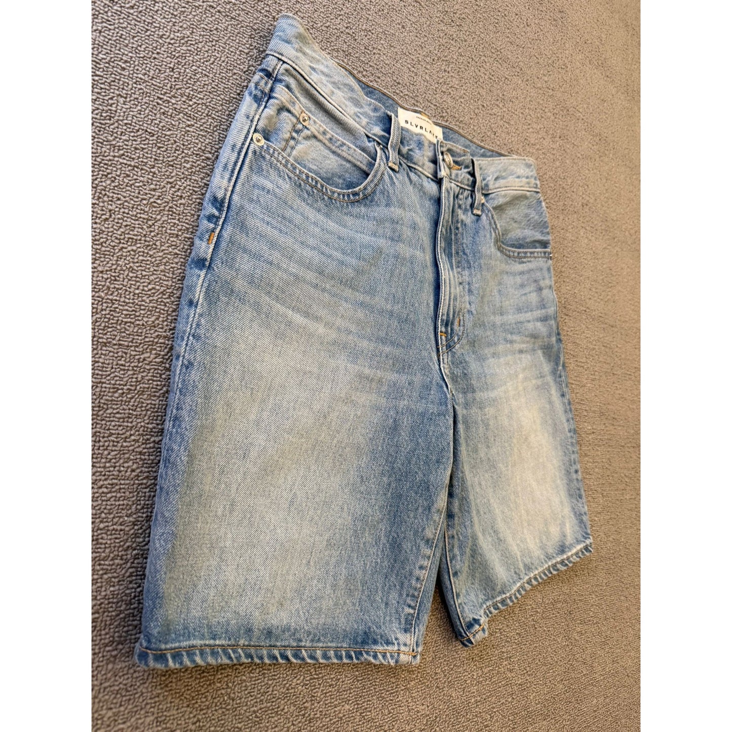 SLVRLAKE Womens Light Wash Denim London Shorts Size 26 Temecula Sunrise