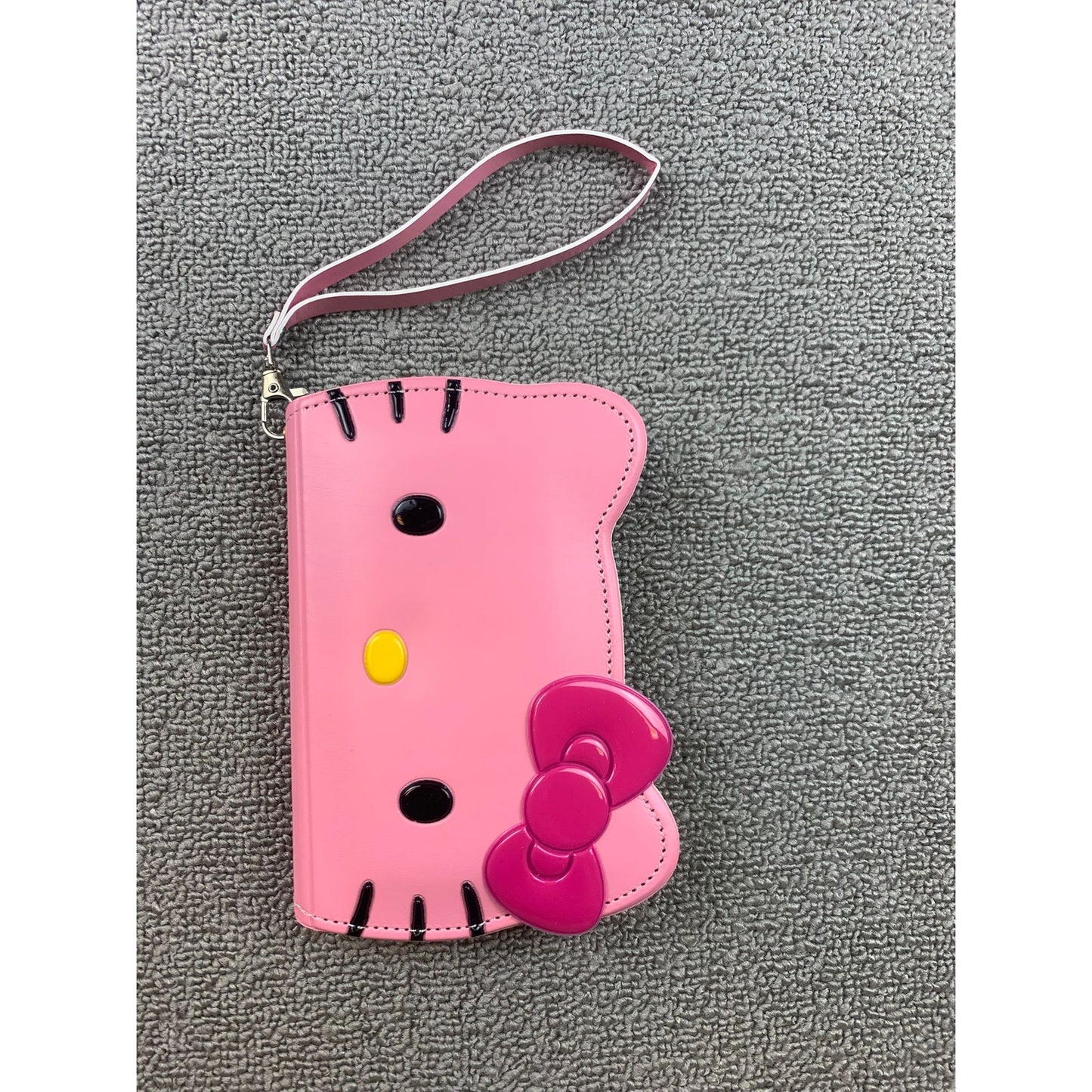 Hello Kitty Pink iPhone 16 Case Wallet Card Holder Wristlet