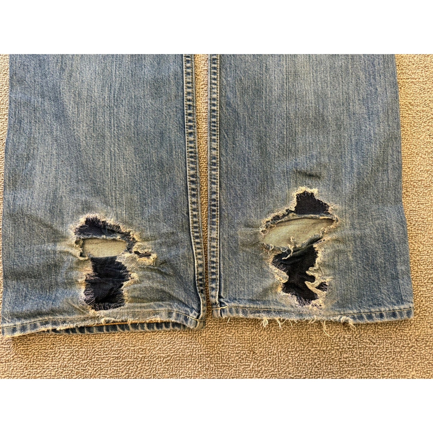 Polo Ralph Lauren Vintage Men's Jeans W33 L34 Straight Leg Blue Denim Authentic