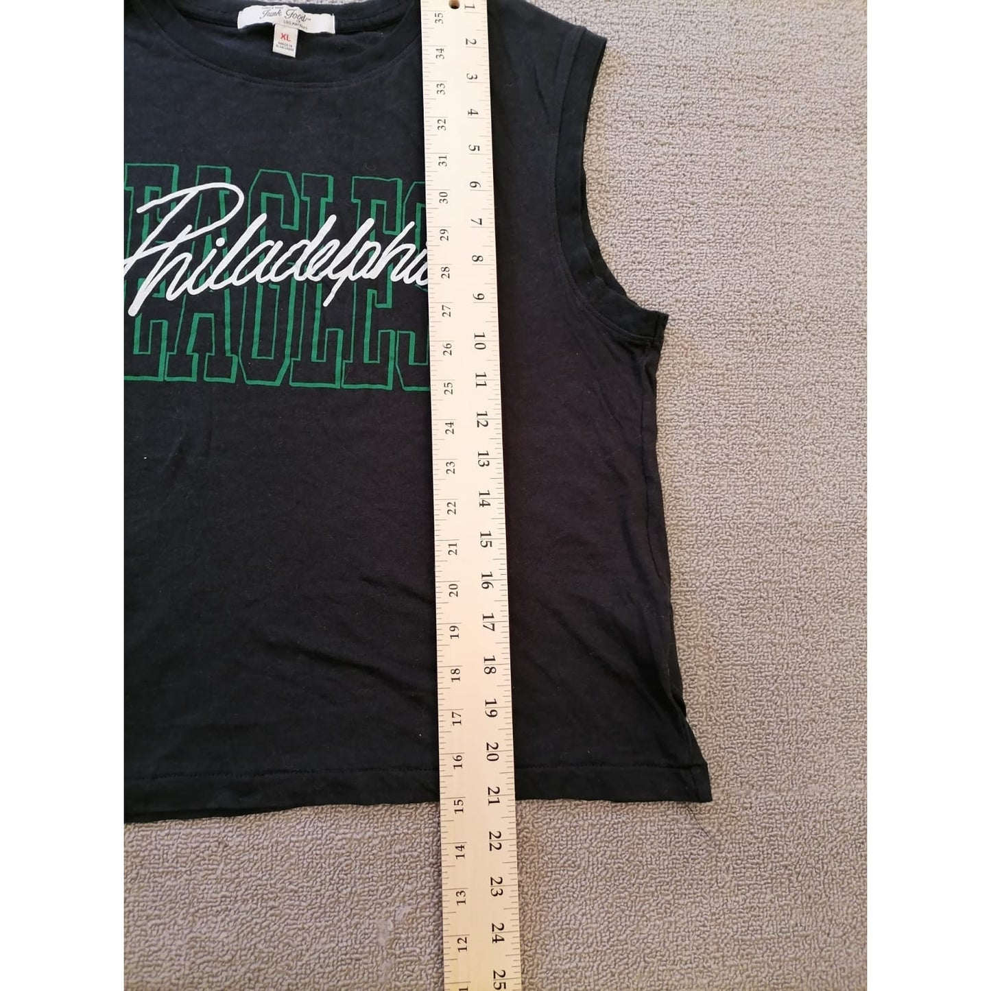 Junk Food Male XL Philadelphia Eagles Black Sleeveless Shirt NFL Football