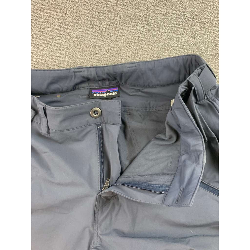 Patagonia Women 10 Gray Point Peak Trail Pants Hiking Nylon Blend Zip Pocket
