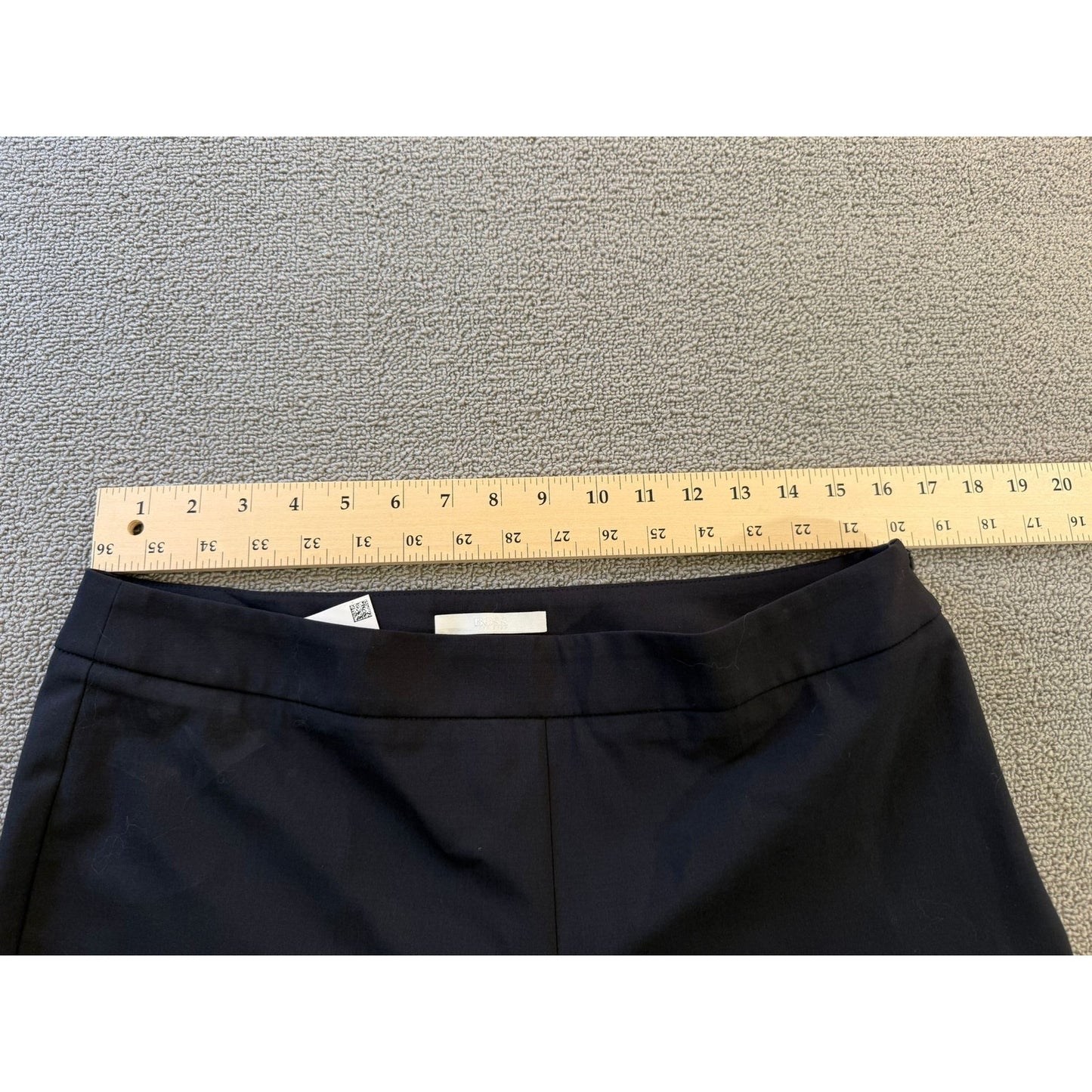 BOSS Hugo Boss Women's Black Straight Leg Trousers US 8 Formal