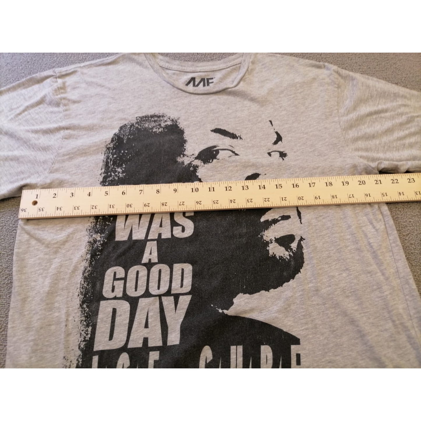 MF Mens L Ice Cube "Today Was A Good Day" Graphic T-Shirt Gray Hip Hop Tee