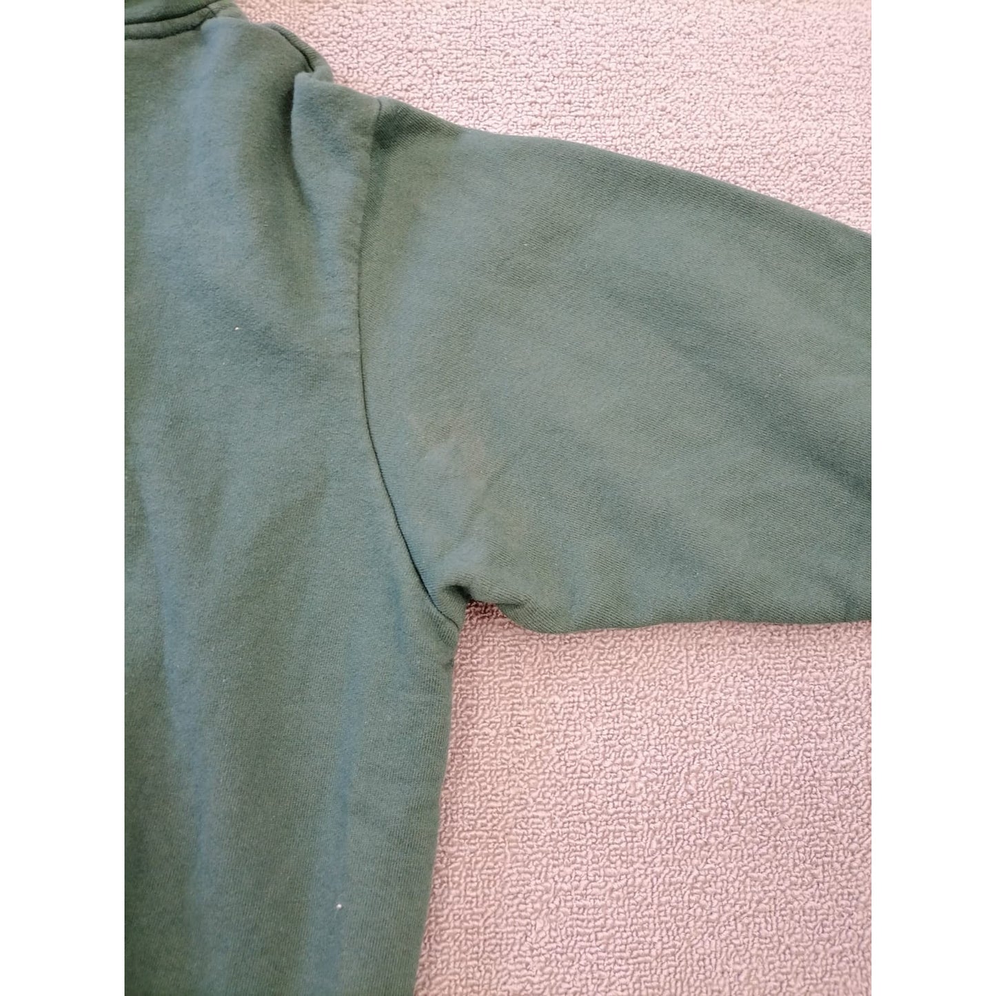 BOAST Men M Green Pullover Hoodie Sporty Comfort  Signature Cannabis Leaf Logo