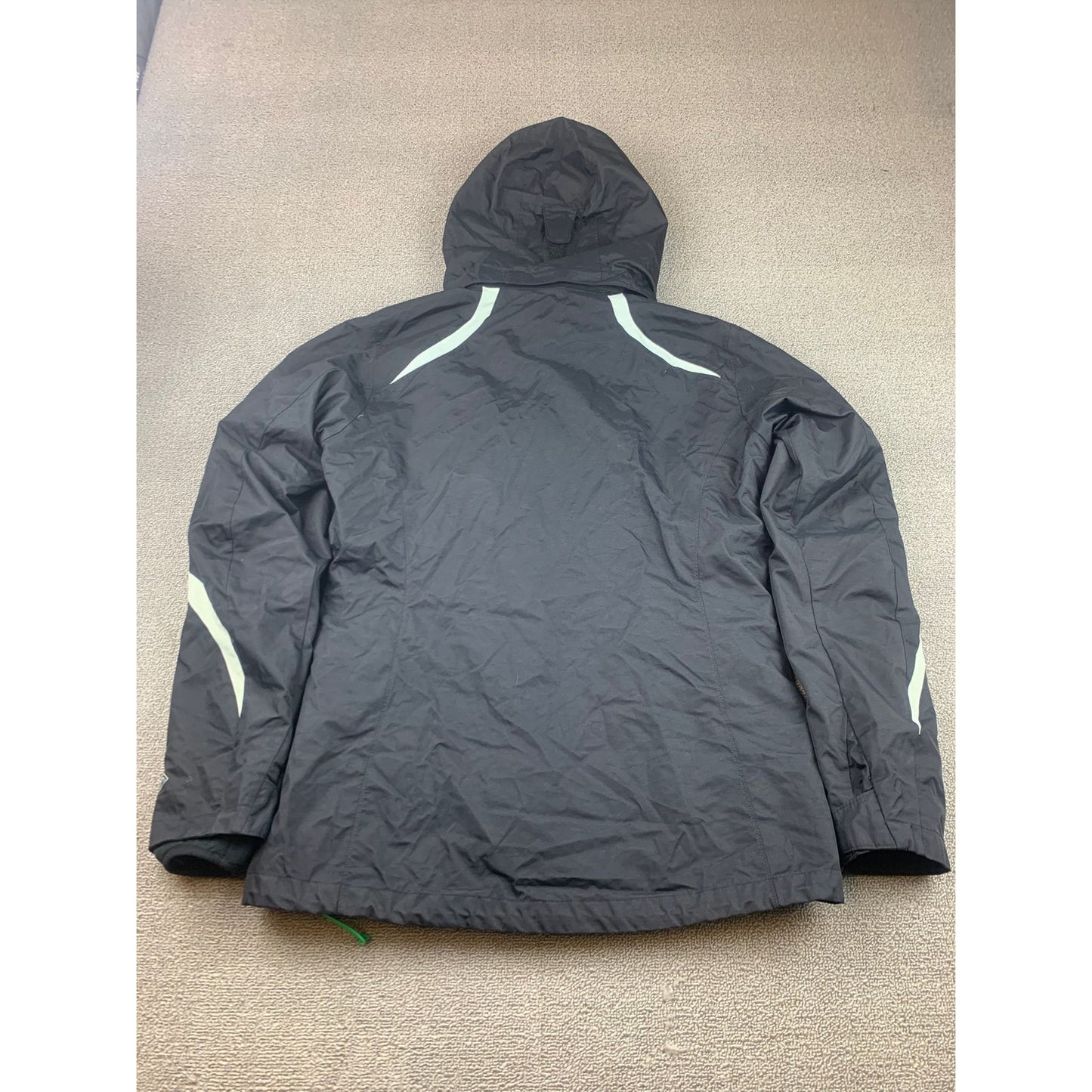 Columbia Jacket Womens L Omni Tech Heavy Coat Lined Waterproof Interchange Adult