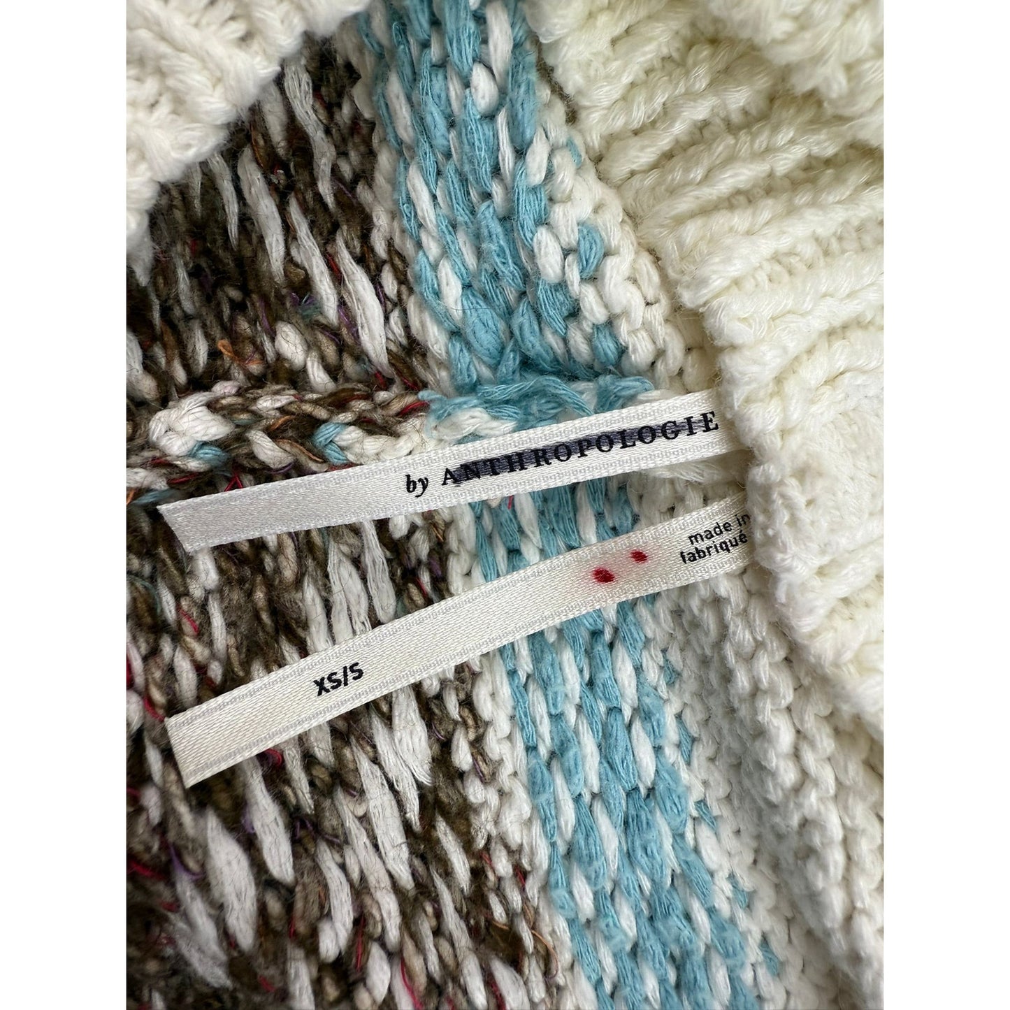 Anthropologie Women's XS/S Multi Color Removable Hooded Sweater