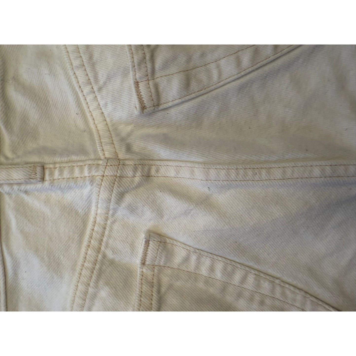 AGOLDE Los Angeles Women's Size 25 White Denim Shorts High Rise Cutoff