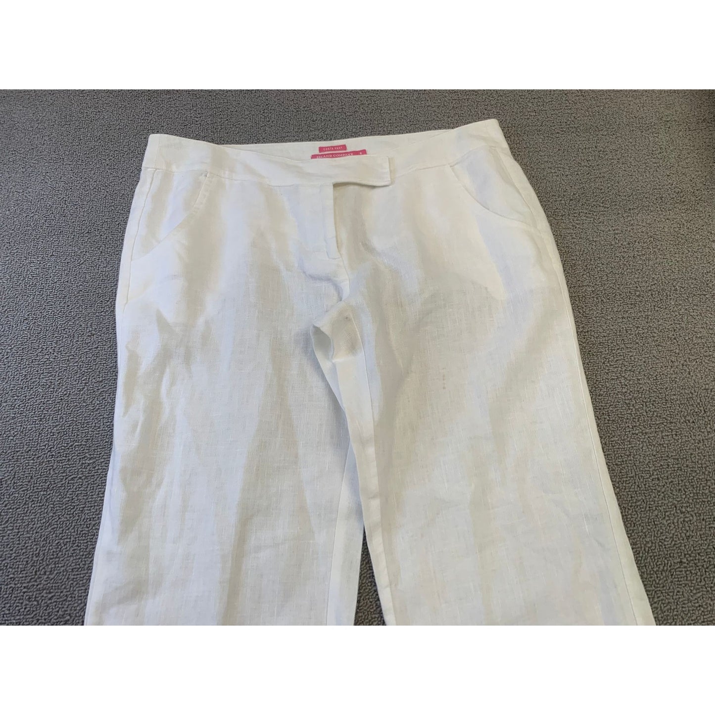 Island Company Women's 6 "Costa Pant" 100% Linen Pants