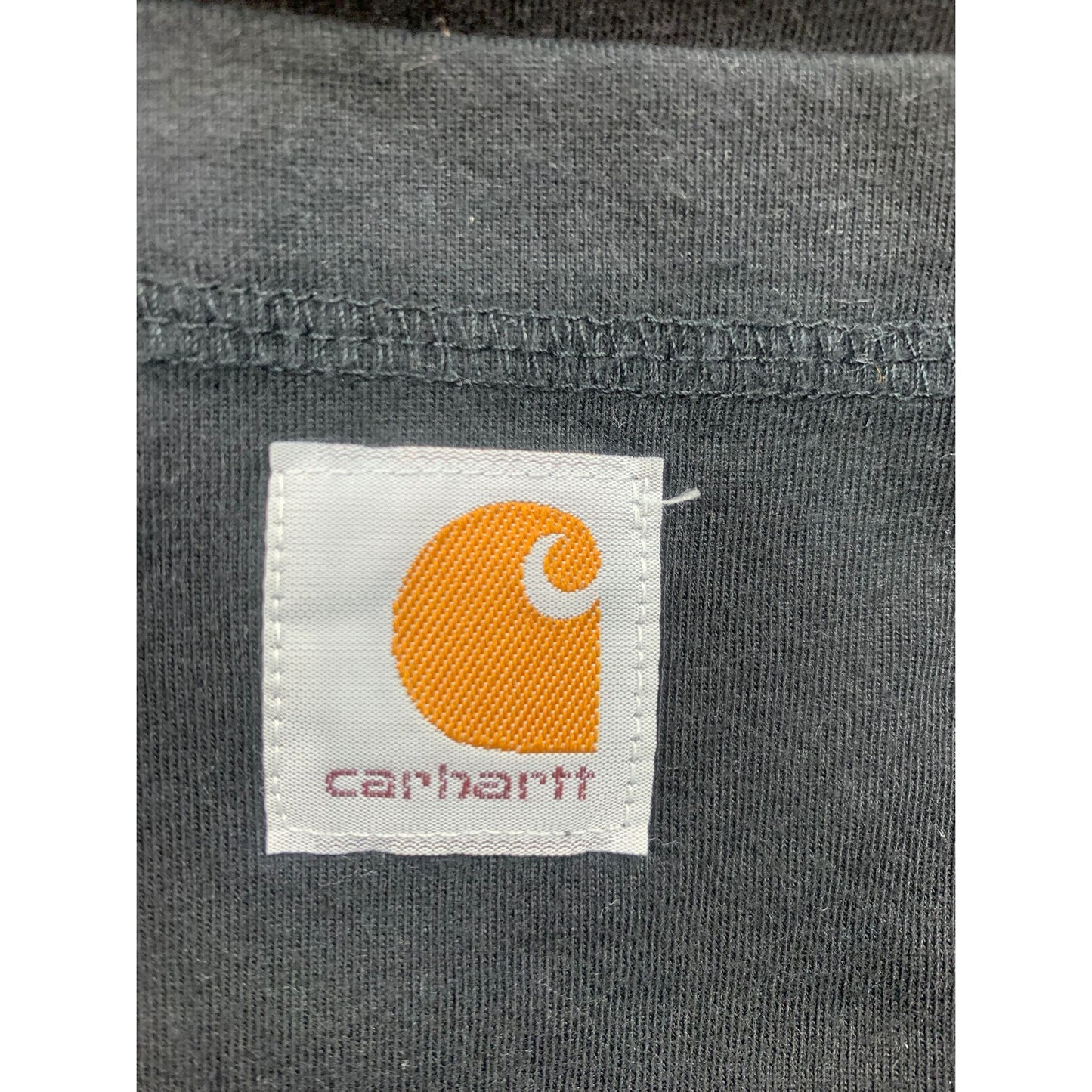 Carhartt Sweater Mens 2XL Black 1/4 Quarter Zip Performance Pullover Logo