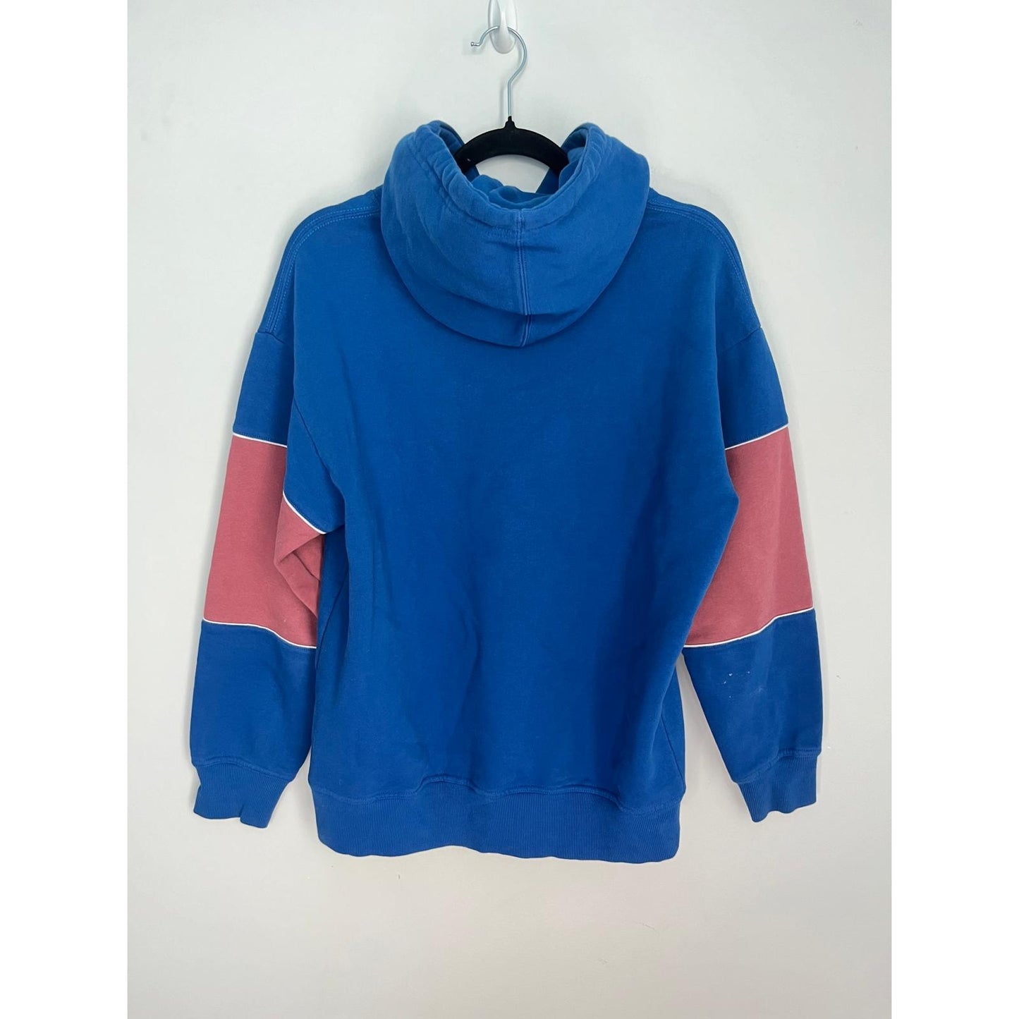 Cooperstown Collection Yankees Hoodie Women M Blue Pink Colorblock MLB Pullover