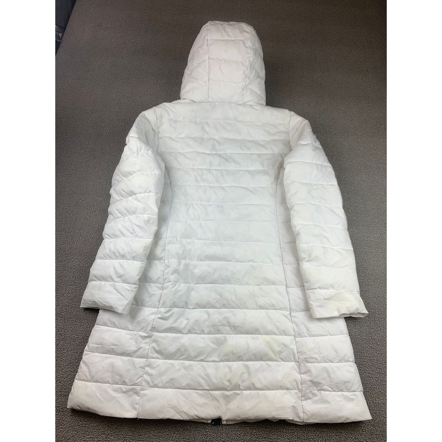 Guess Women's M White Puffer Jacket With Hood