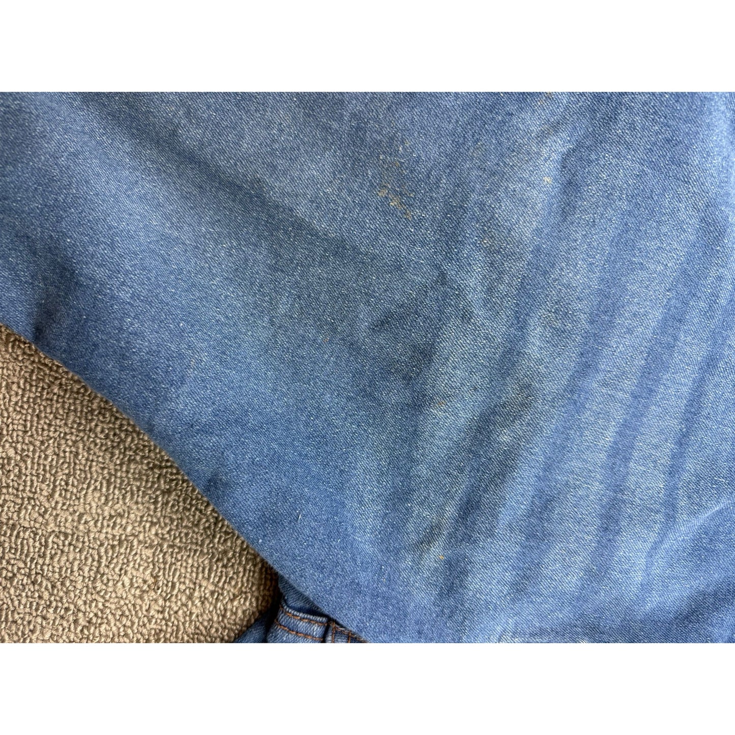 Copper And Oak Men's Size 34x32 Blue Straight-leg Jeans