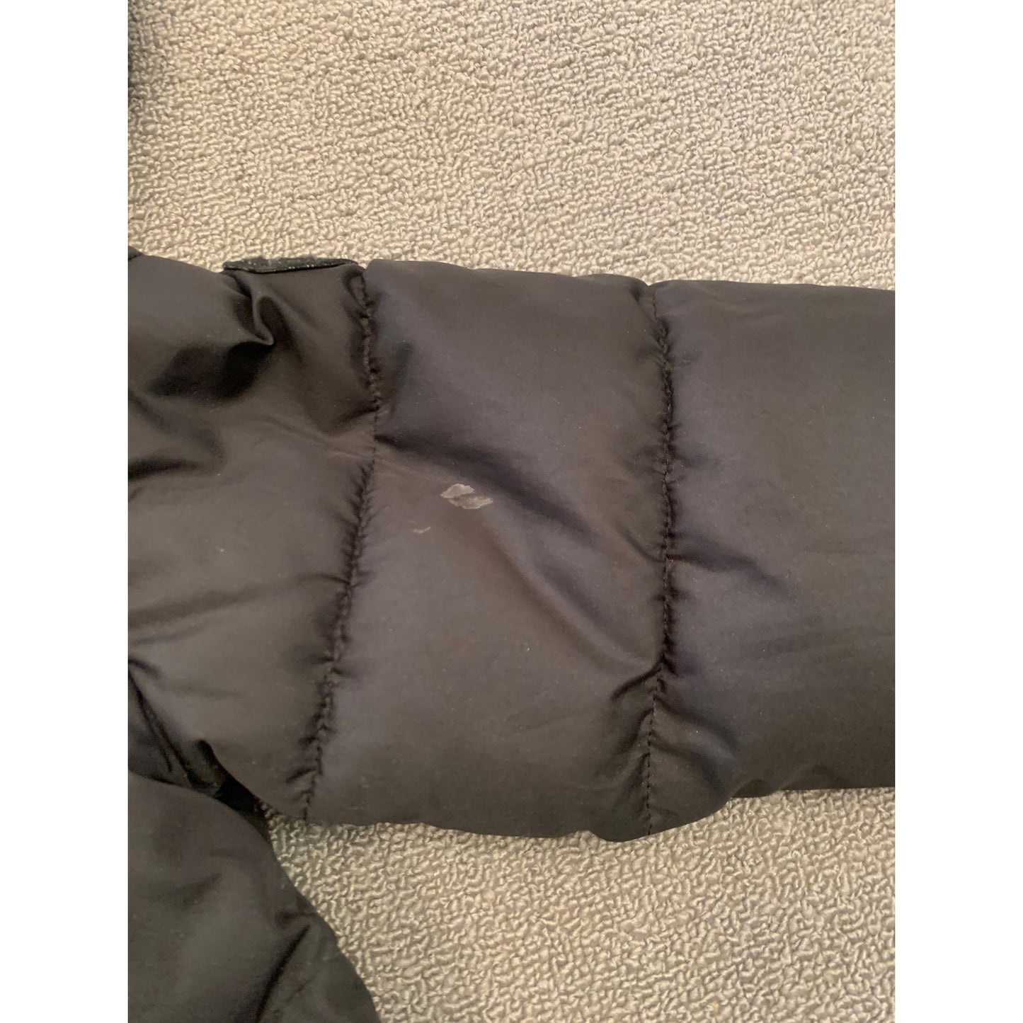 Mayoral Girl's Size 10 Black Hooded Puffer Jacket With Faux Fur