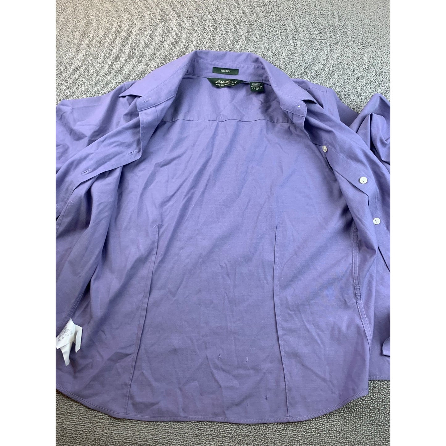 Eddie Bauer Women's Petite M Purple Long Sleeve Button Down Shirt Top