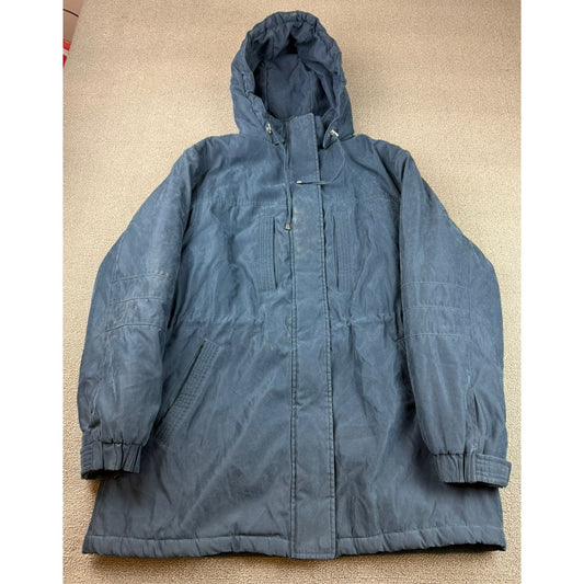 Mackintosh Women's Large Blue Insulated Hooded Jacket Parka Coat