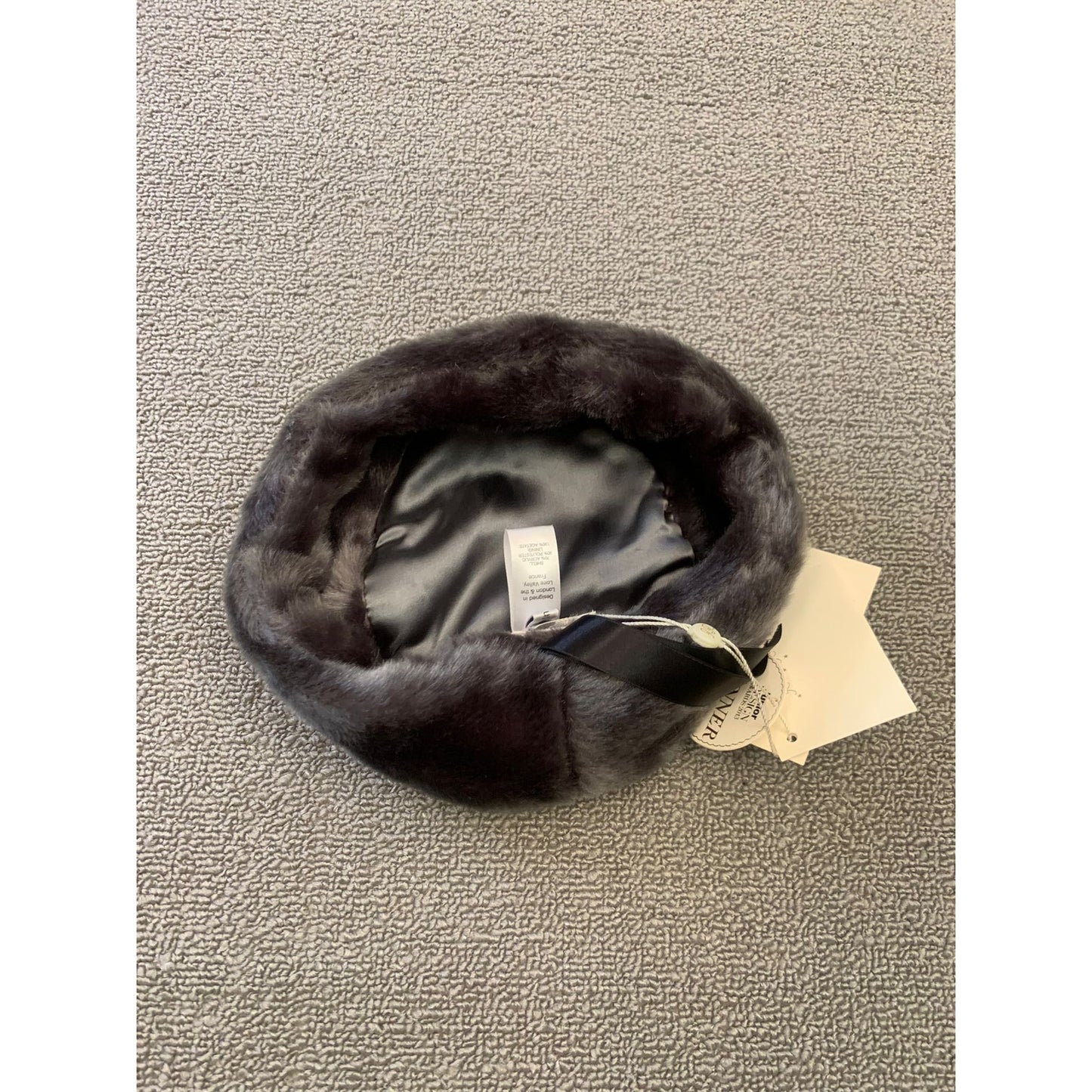 Rachel Riley For Eloise Baby Size 4 Gray Faux Fur Hat